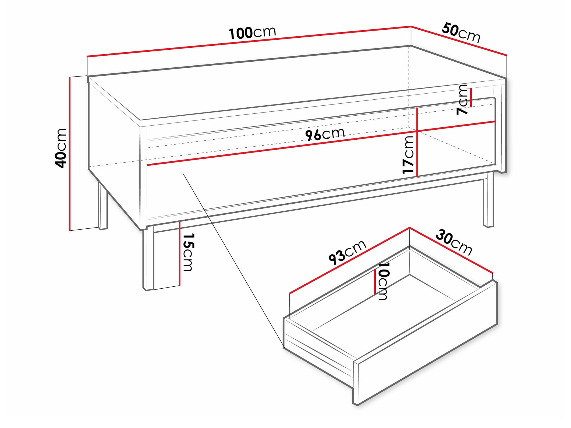 Salontafel Comfivo Delruva 102 (Kasjmier)
