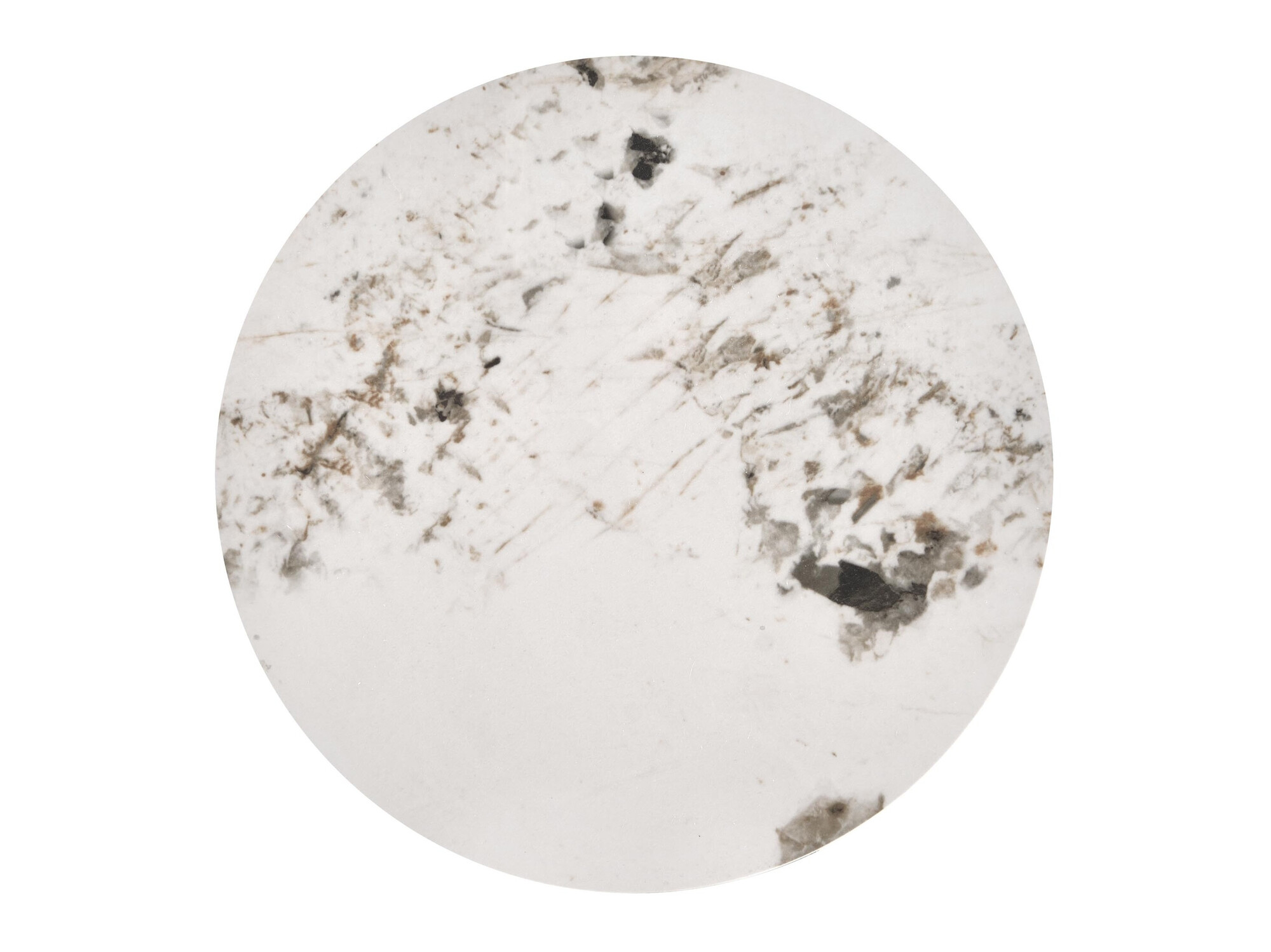 Bijzettafel Houston 1807 (Wit + Wit marmer)