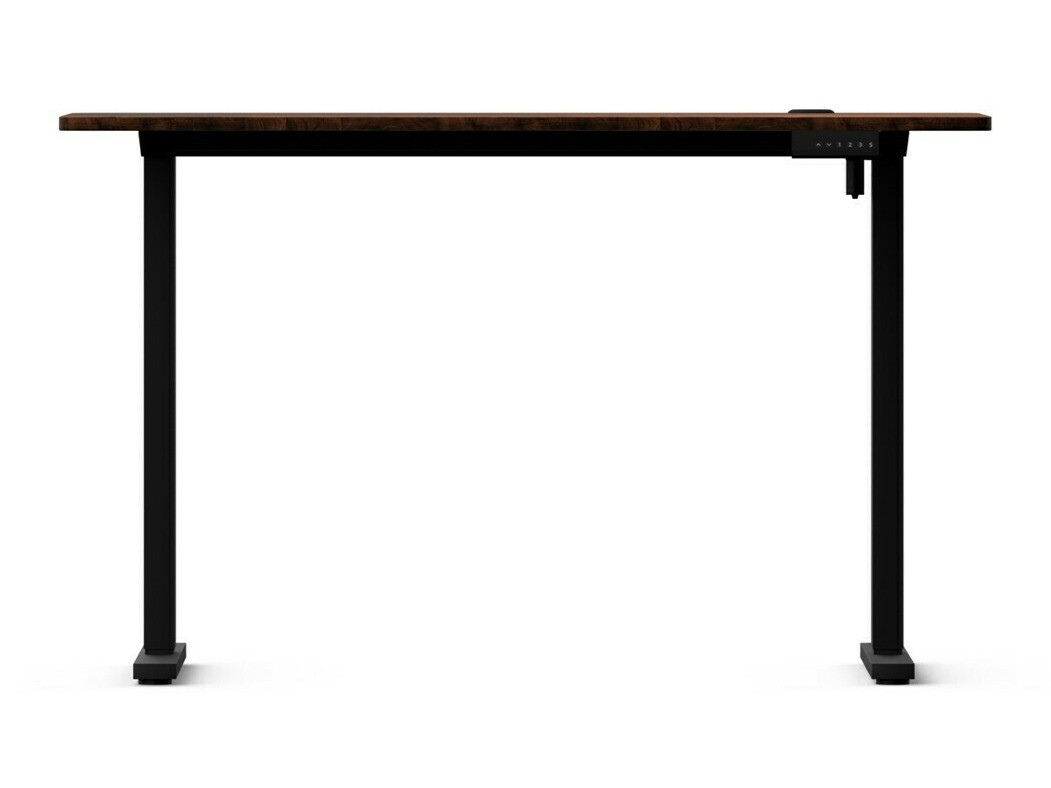 In hoogte verstelbaar bureau Lodi 103 (Donker hout + Zwart)