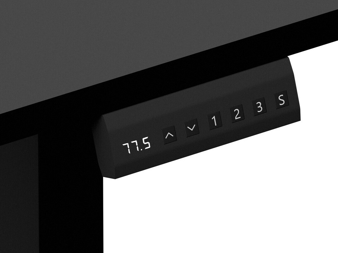 In hoogte verstelbaar bureau Lodi 103 (Zwart)