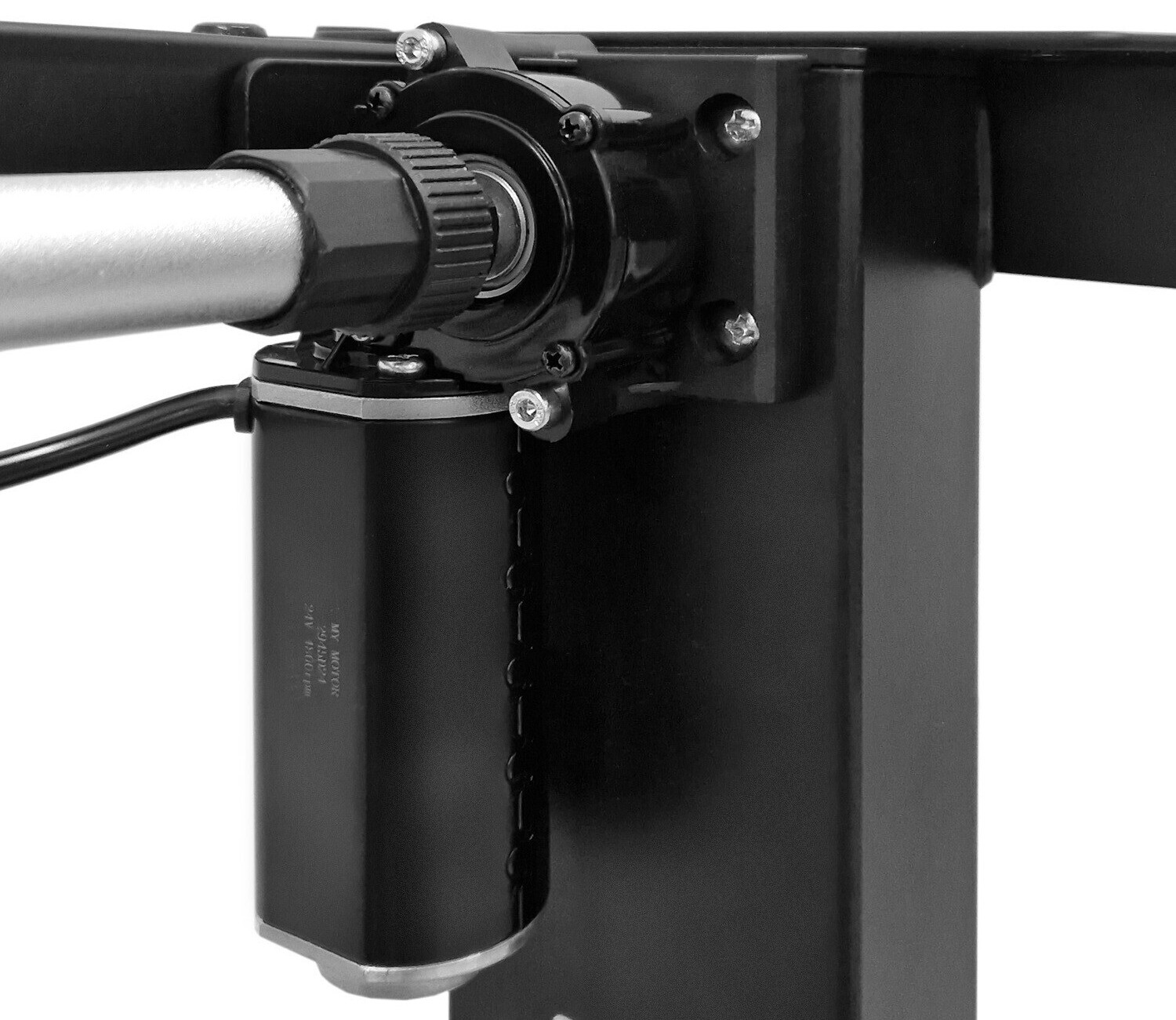 In hoogte verstelbaar bureau Buffalo 183 (Zwart)