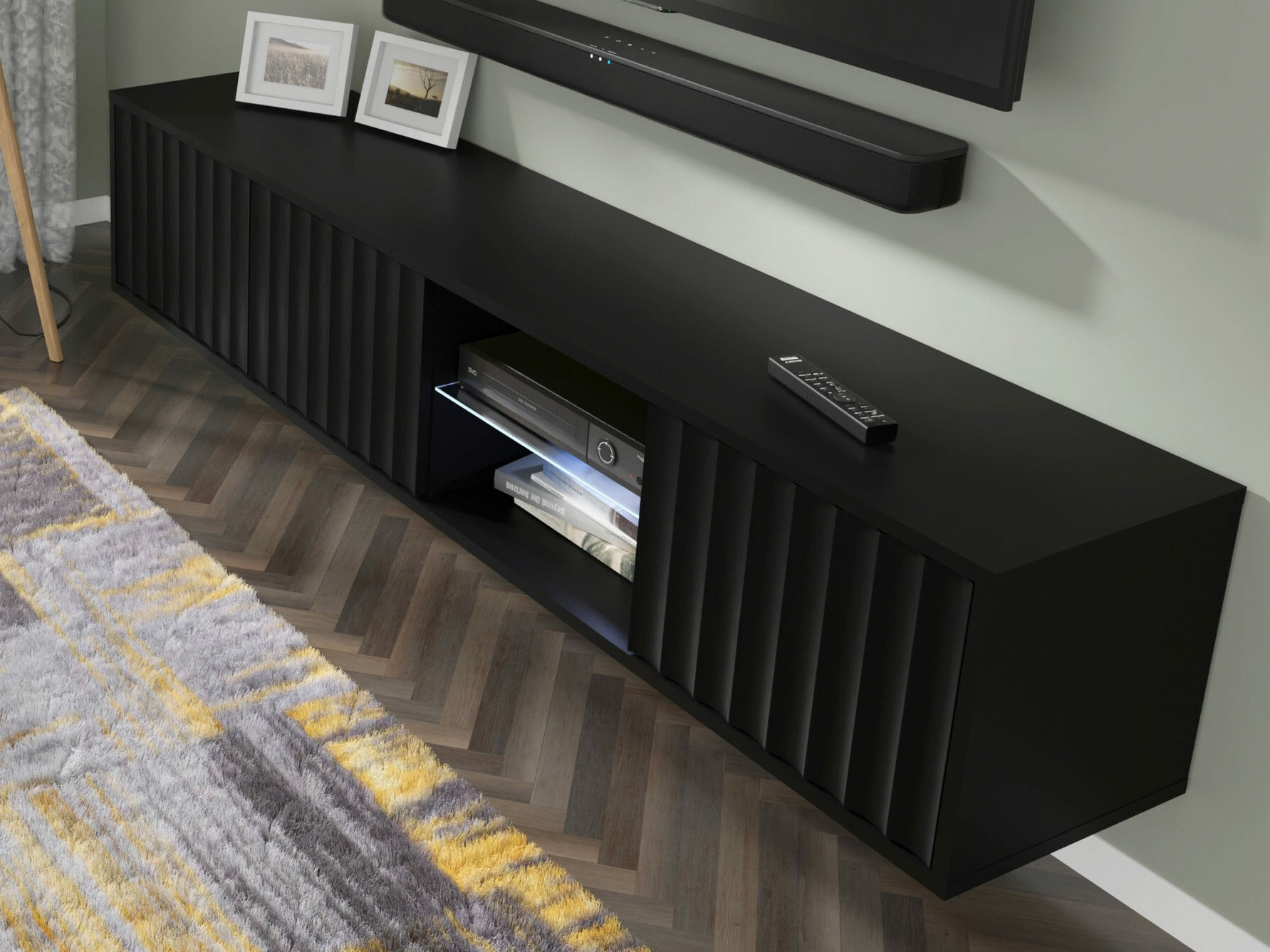 TV-meubel Buffalo 182 (Matzwart)