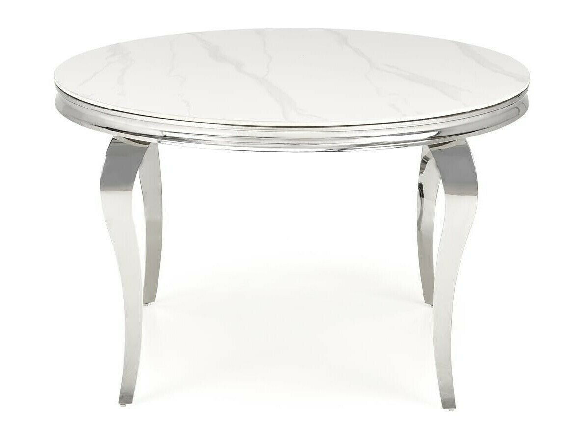 Eetkamerset Houston 1828 (Wit marmer + Grijs)