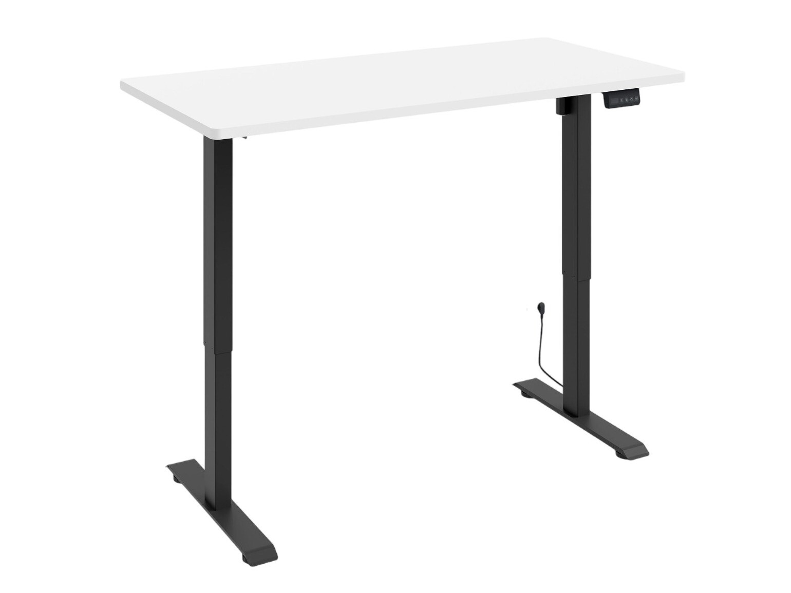 In hoogte verstelbaar bureau Buffalo 184 (Zwart)