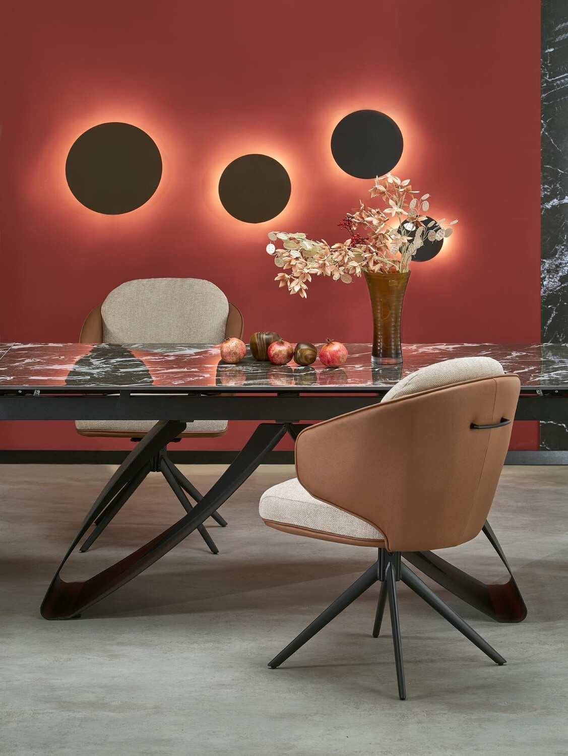 Stoel Houston 1823 (Bruin + Beige)