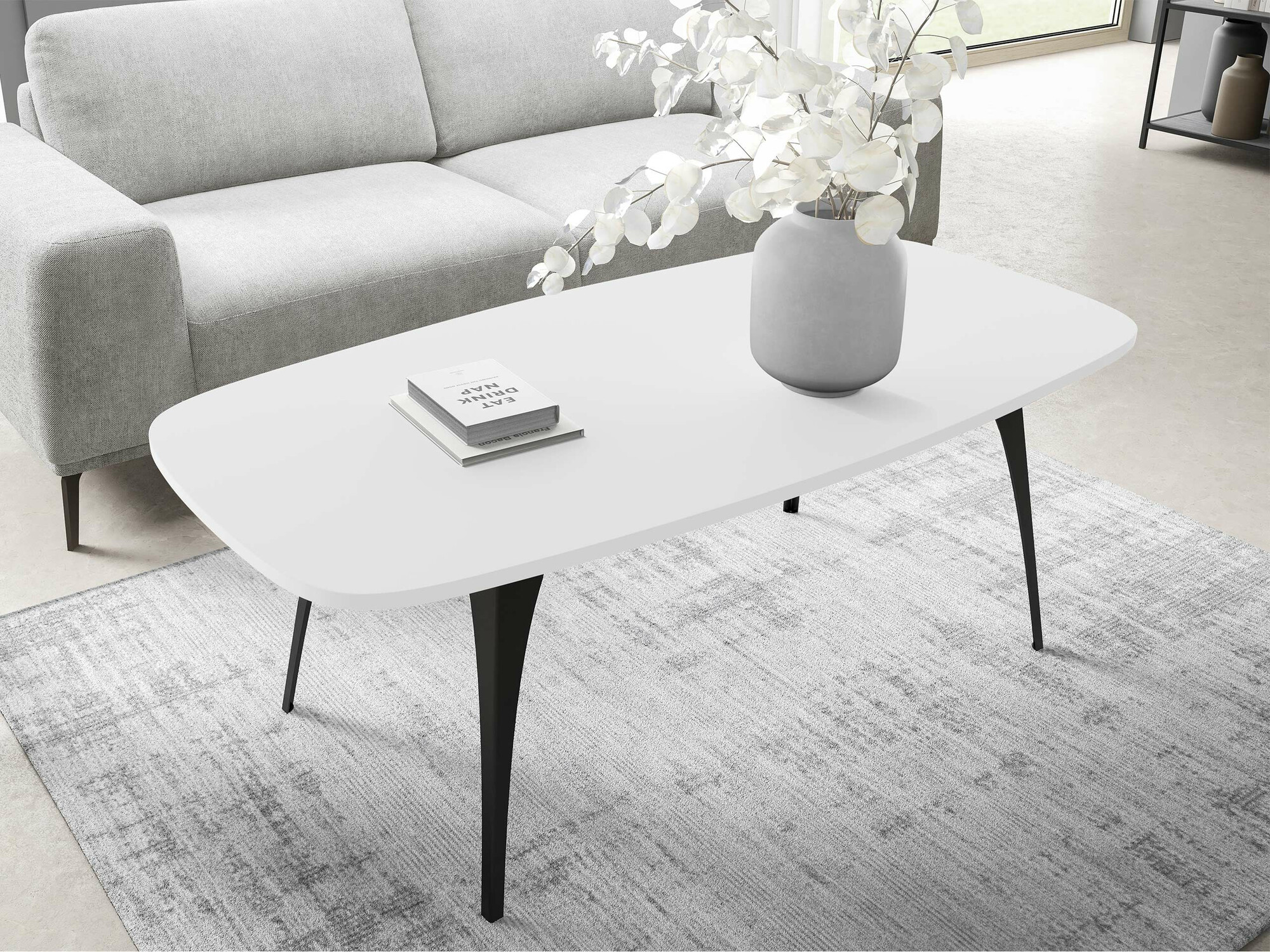 Salontafel Oswego 125 (Wit)