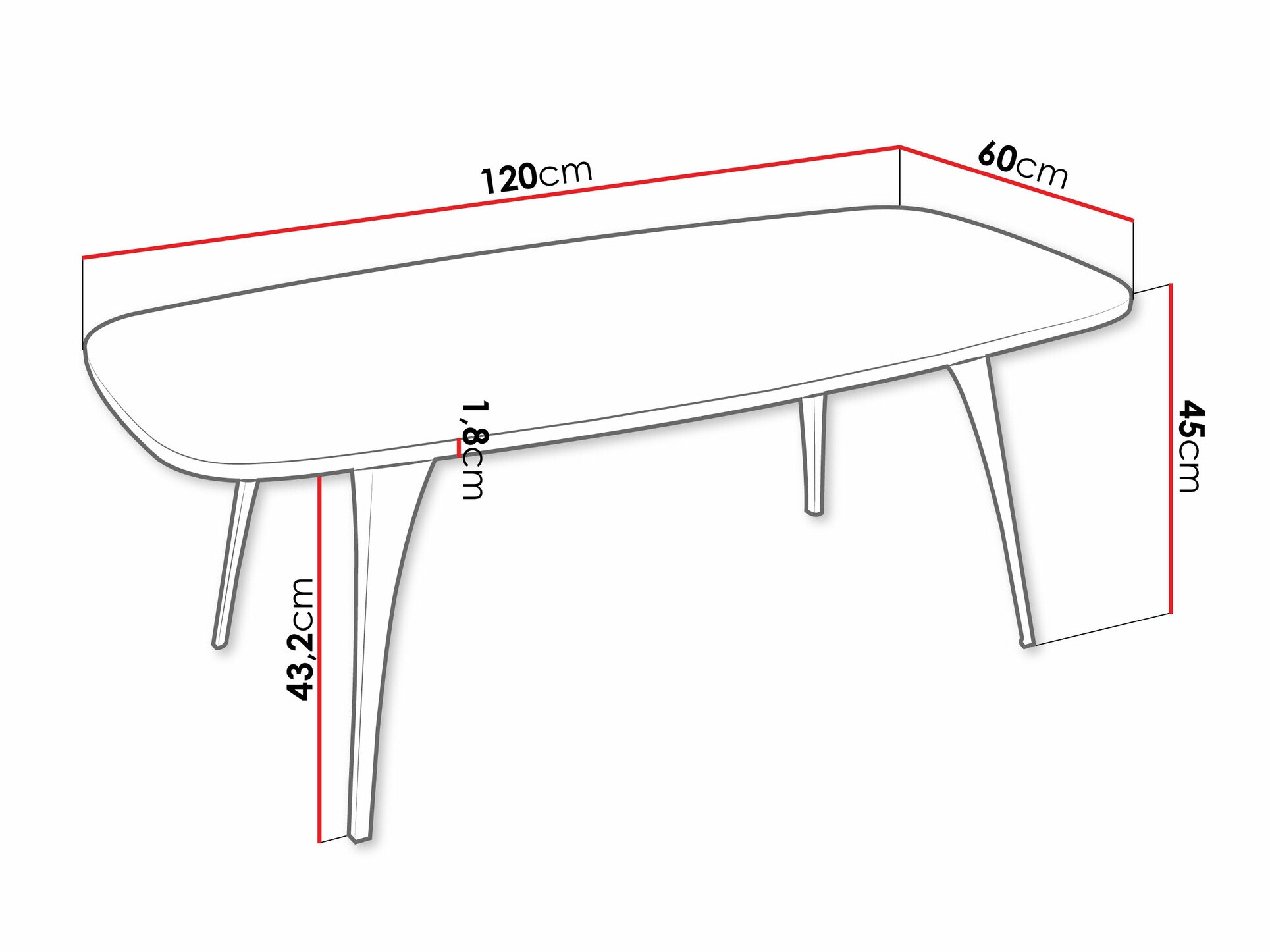 Salontafel Oswego 125 (Zwart marmer)