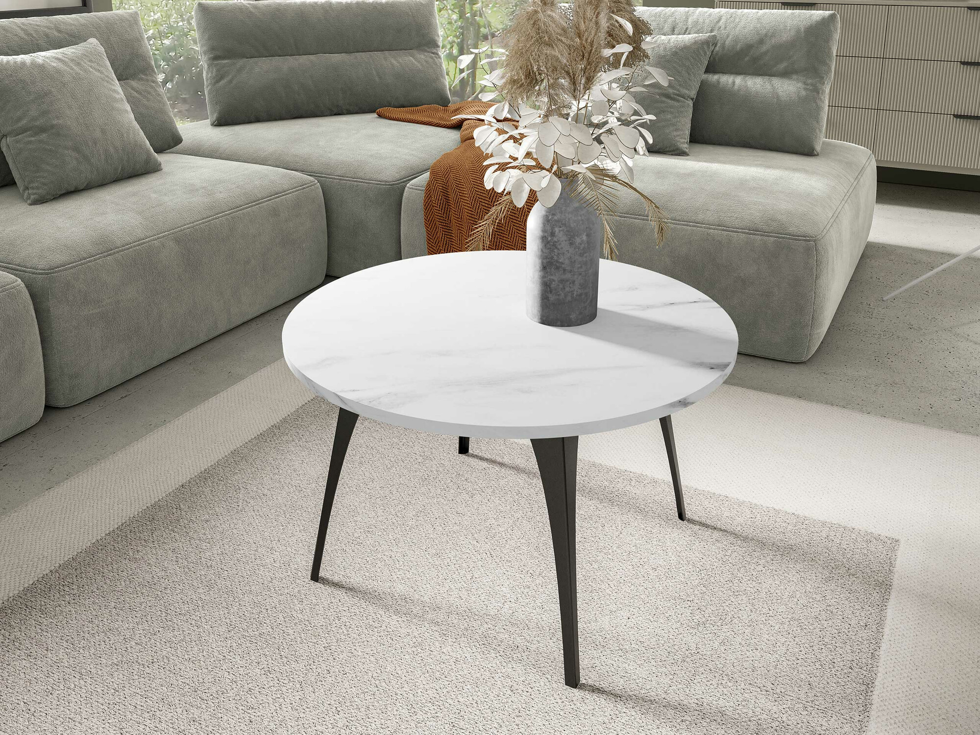 Salontafel Oswego 126 (Wit marmer)