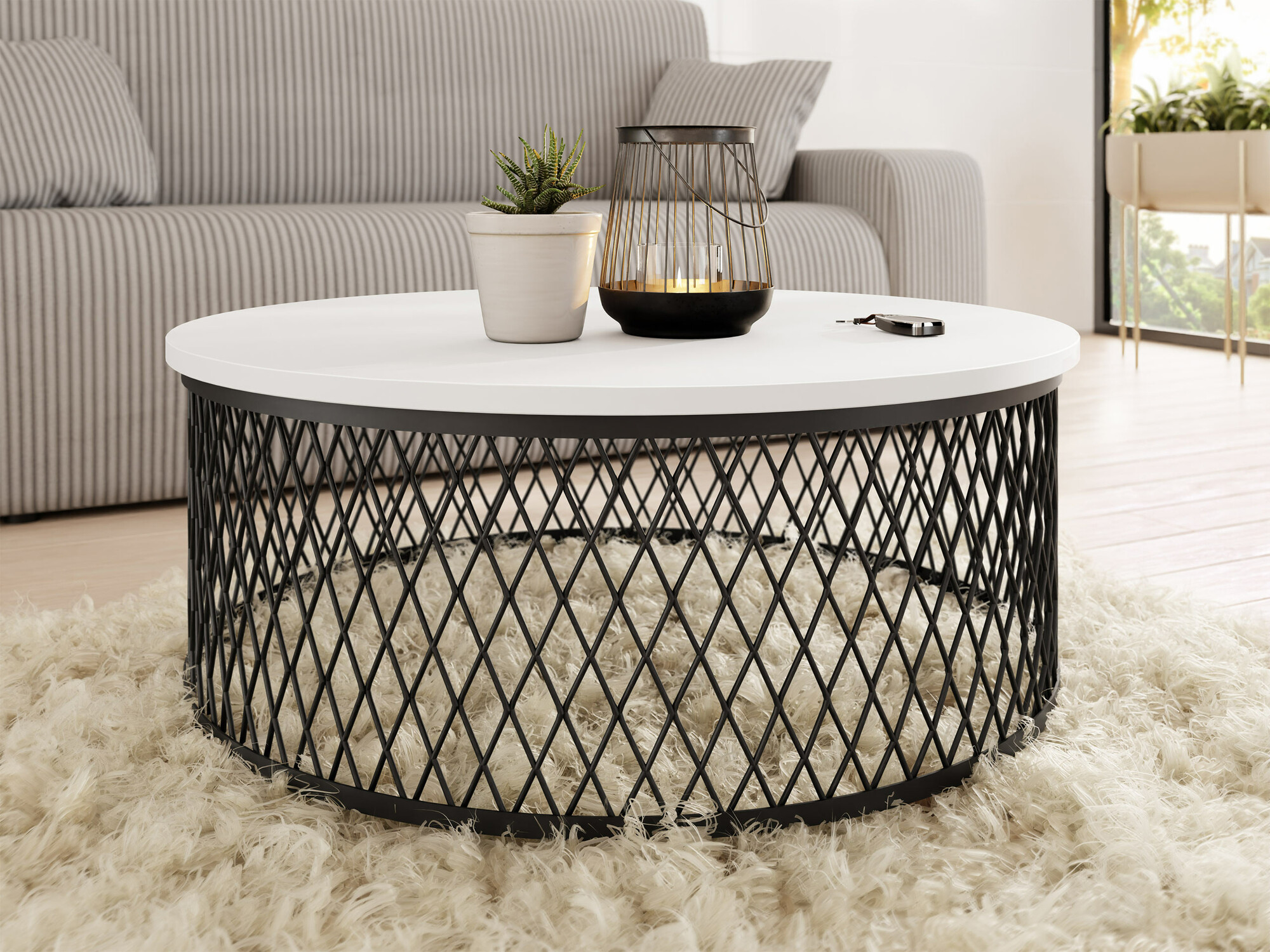 Salontafel Oswego 128 (Wit)