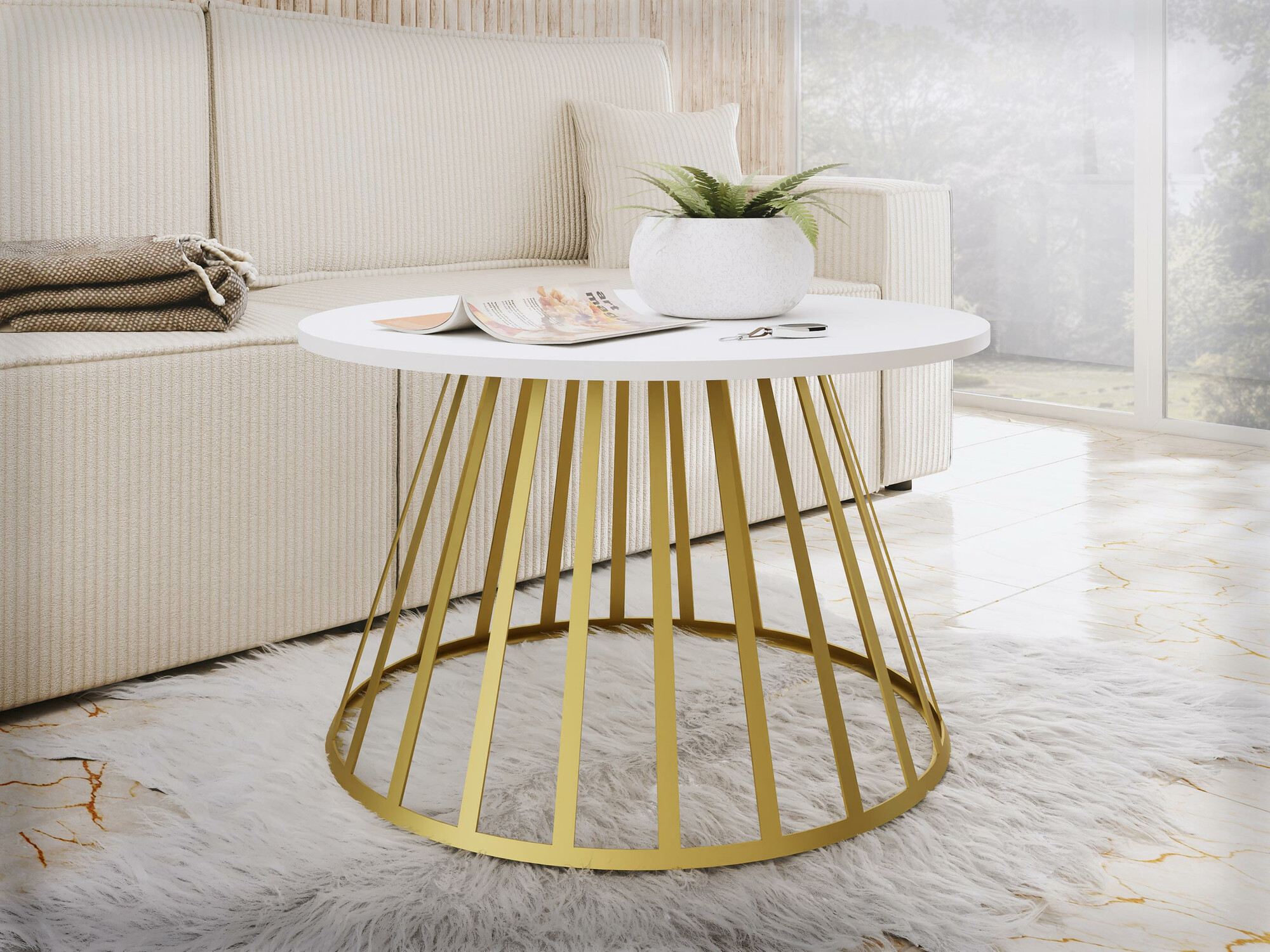 Salontafel Oswego 129 (Wit)