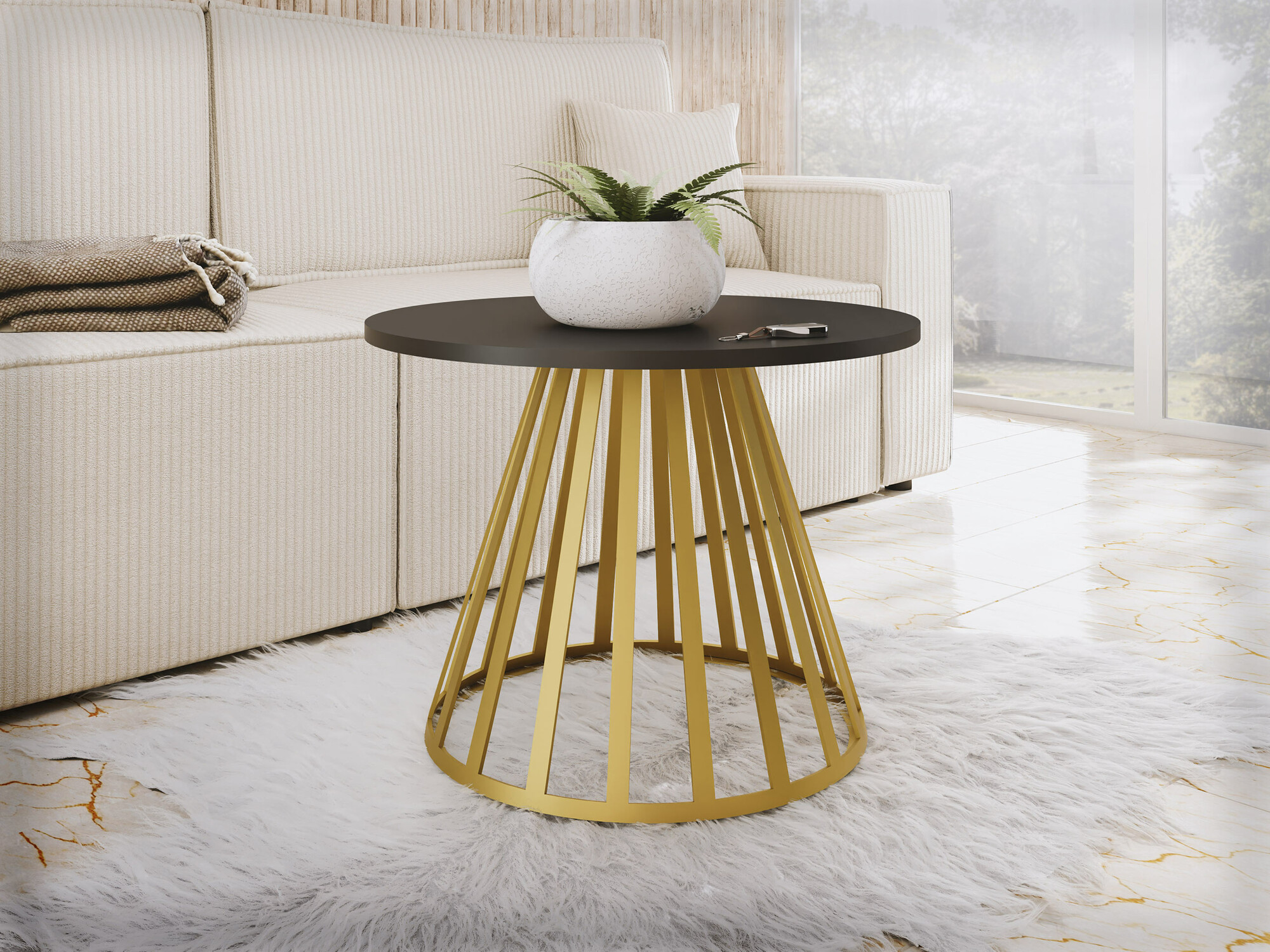 Salontafel Oswego 130 (Zwart)