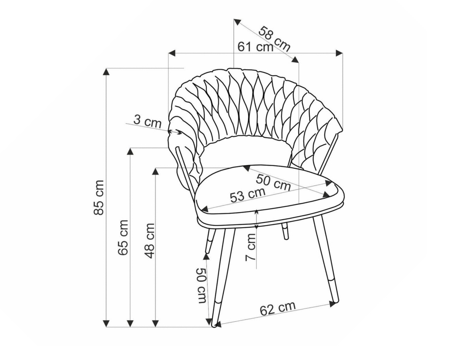 Stoel Houston 1829 (Groen)