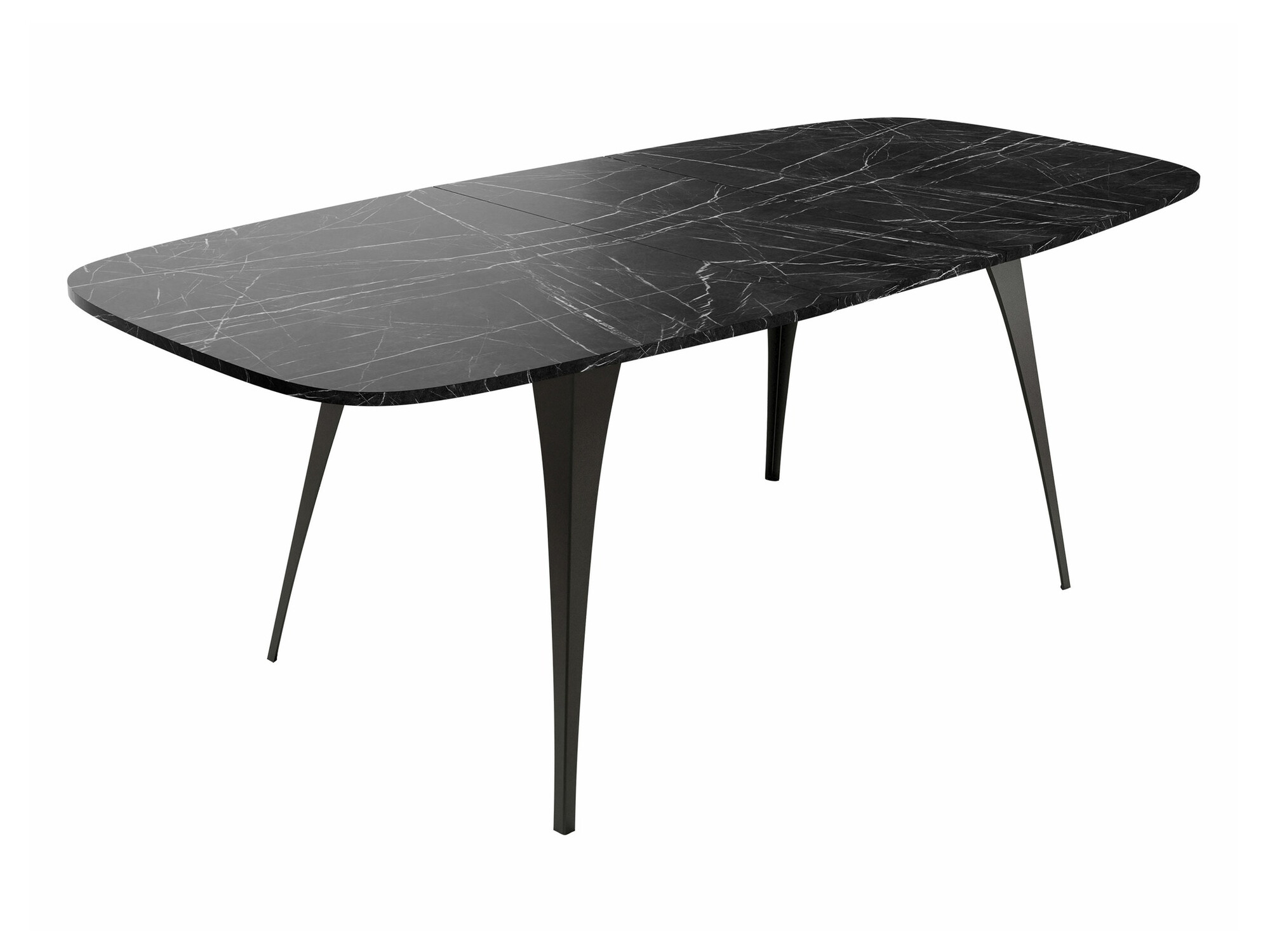 Tafel Oswego 131 (Zwart marmer)