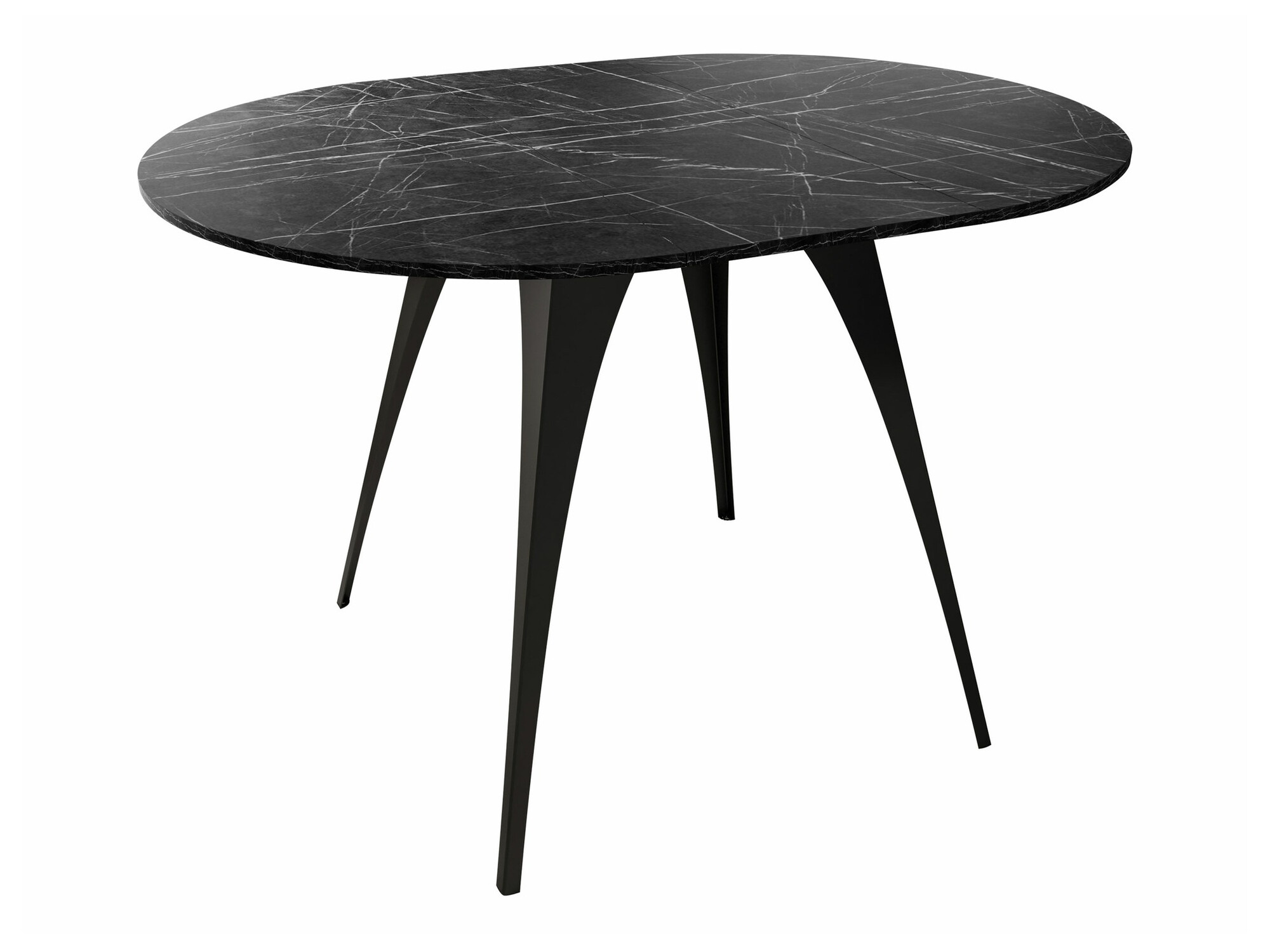 Tafel Oswego 132 (Zwart marmer)