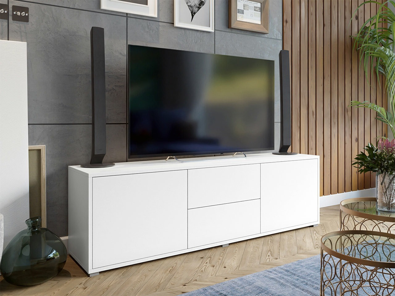 TV-meubel Comfivo Tutela (Wit)