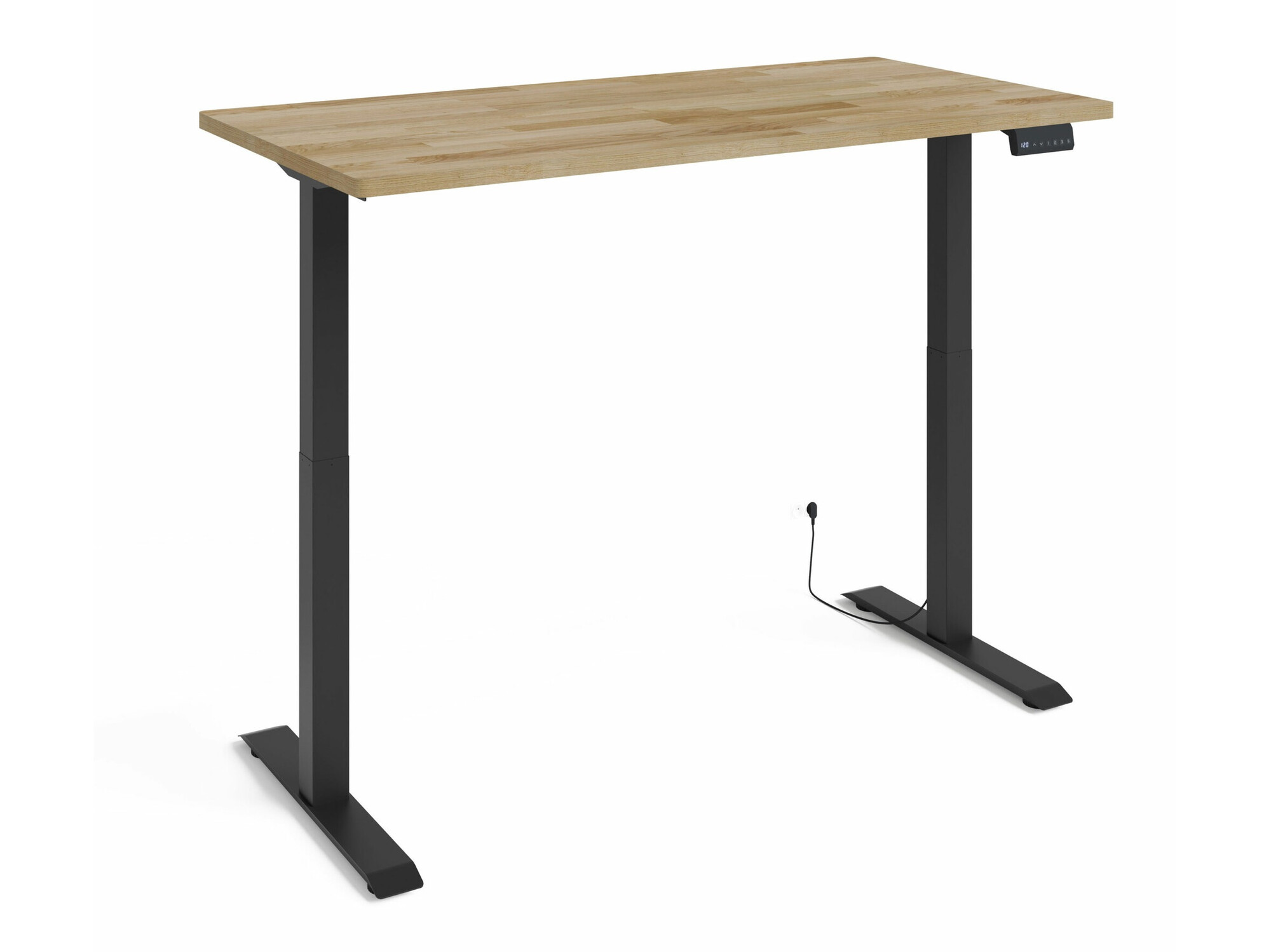 In hoogte verstelbaar bureau Buffalo 187 (Zwart)