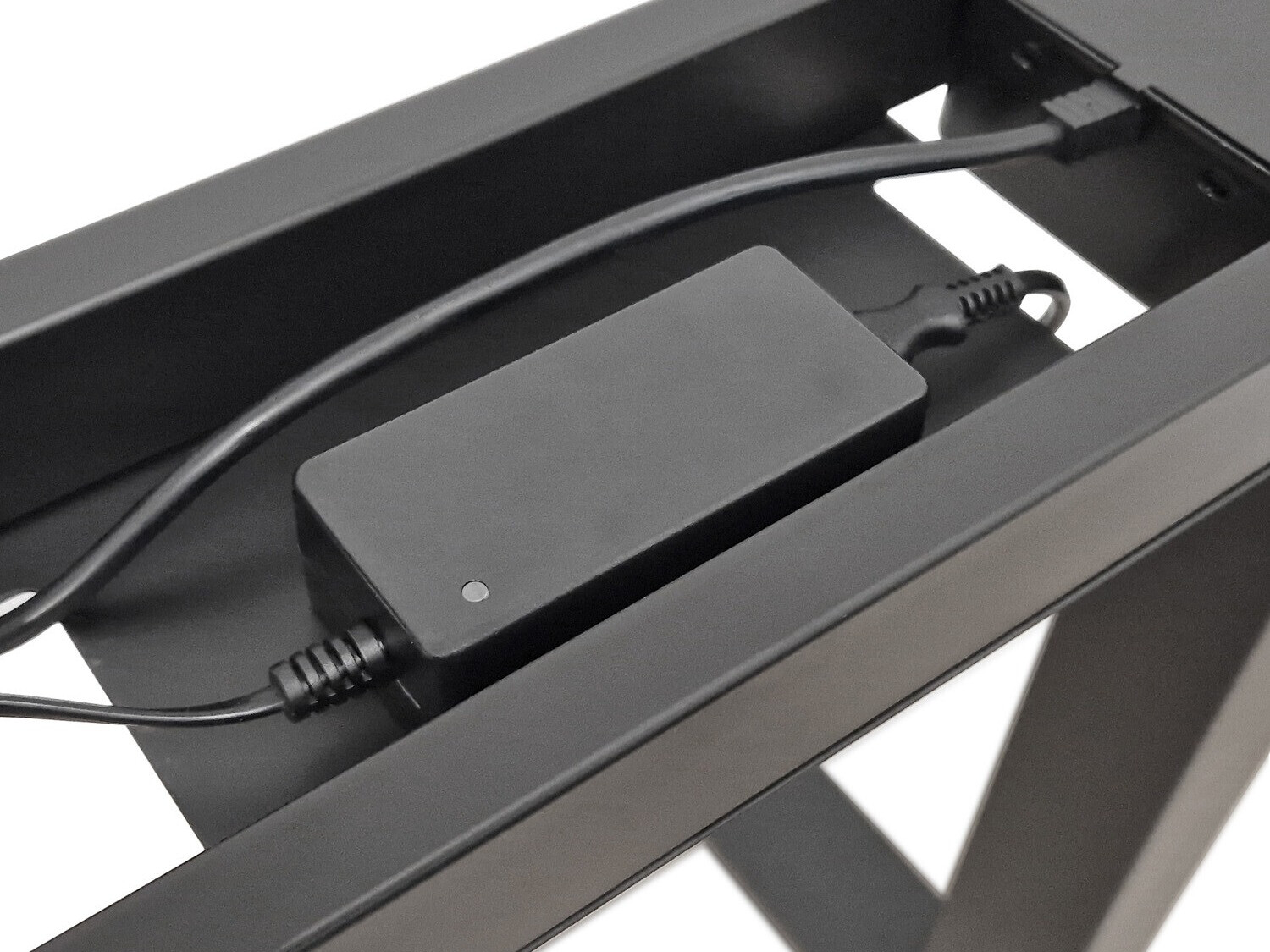 In hoogte verstelbaar bureau Buffalo 187 (Zwart)