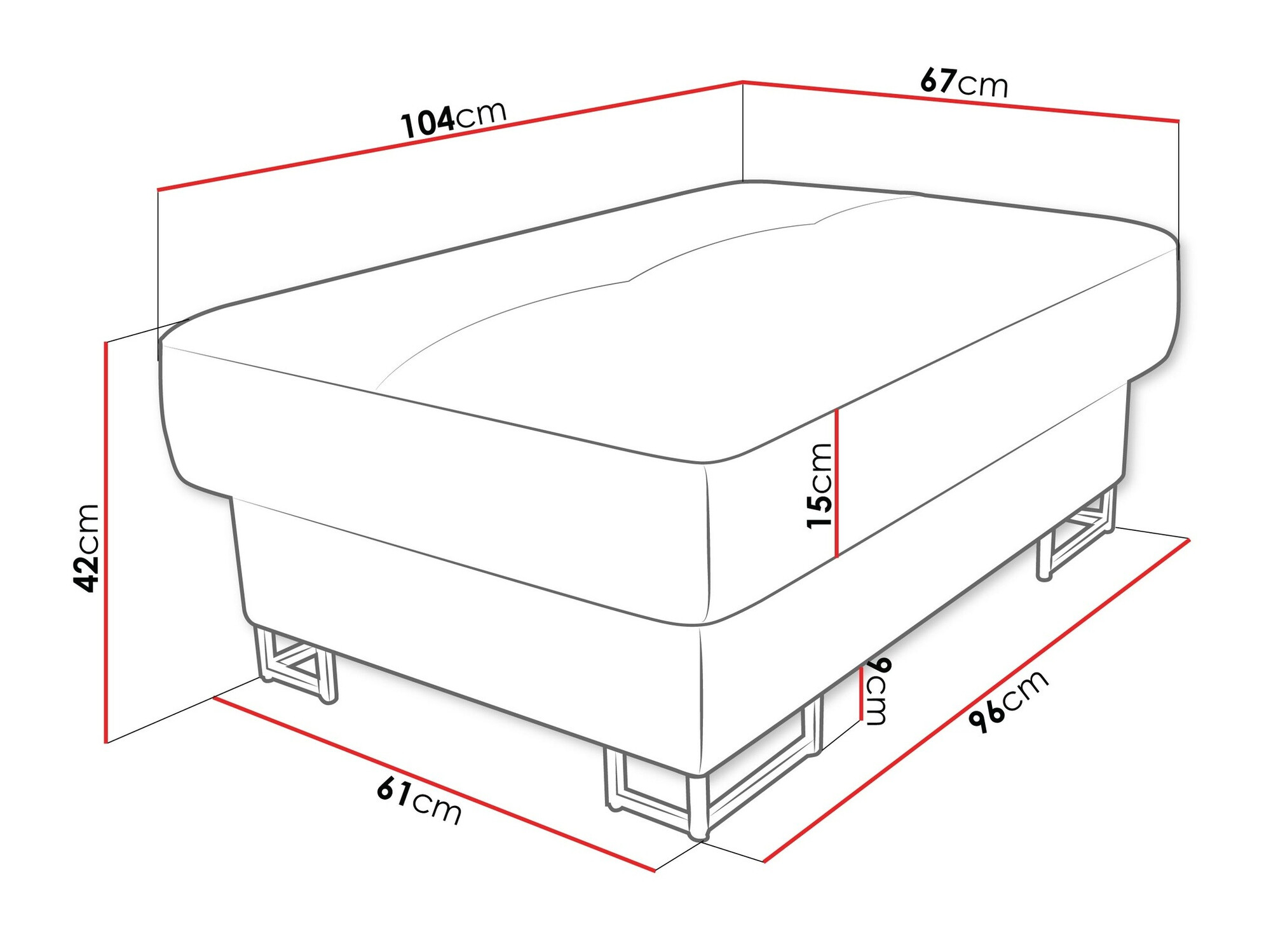 Gestoffeerde bank Comfivo 238 (Magic Velvet 2216)