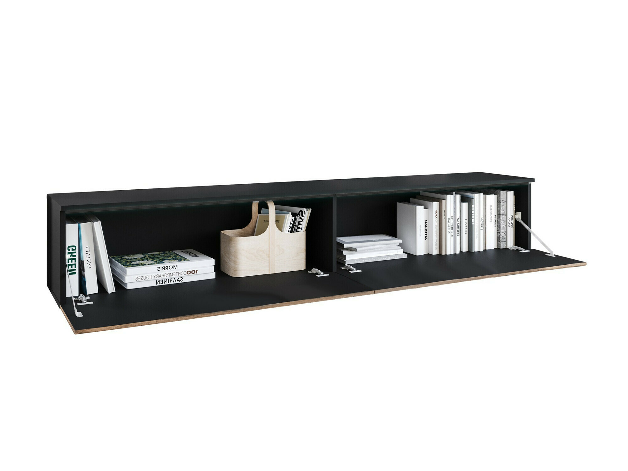 TV-meubel Sarasota 166 (Grafiet + Wotan eik)