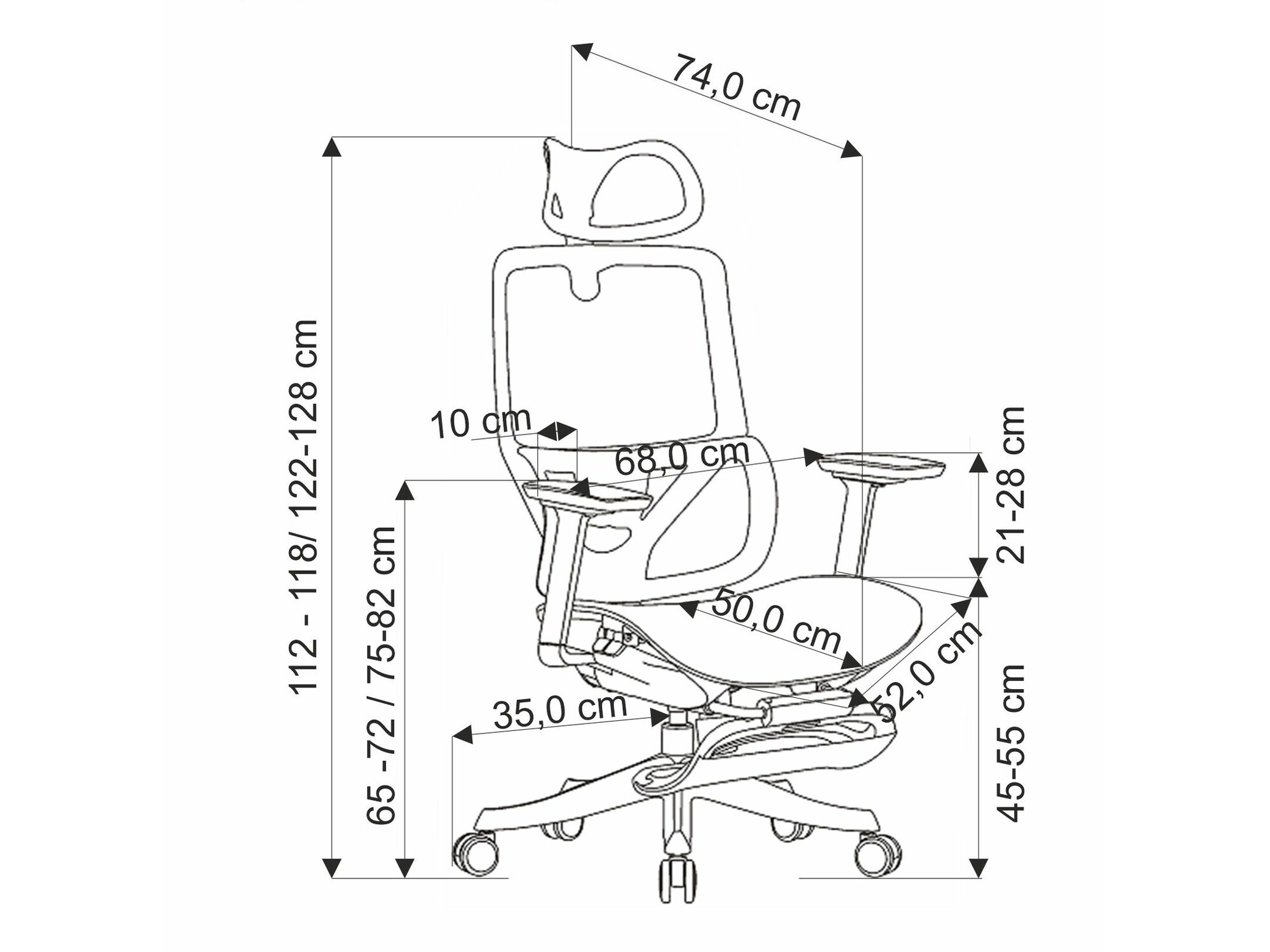 Bureaustoel Houston 1844
