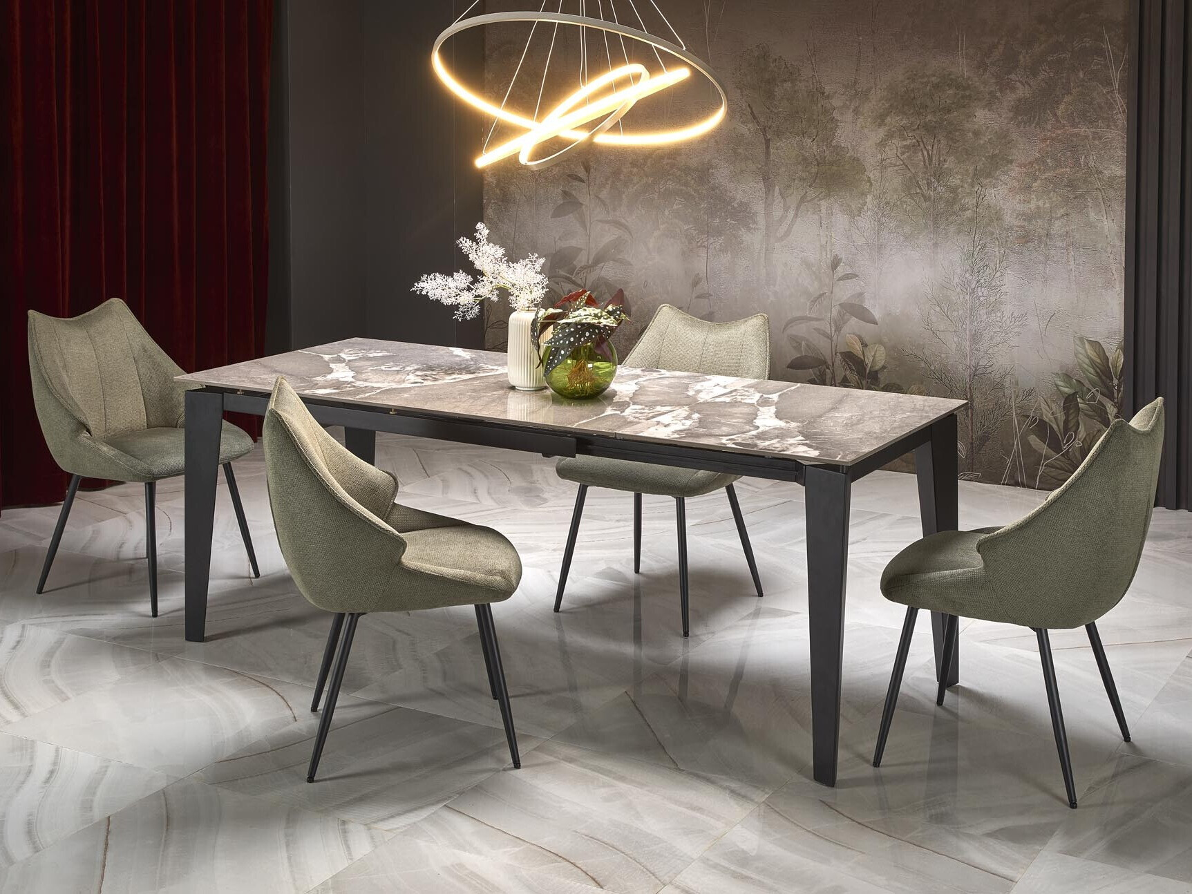 Tafel Houston 2157 (Grijs marmer)