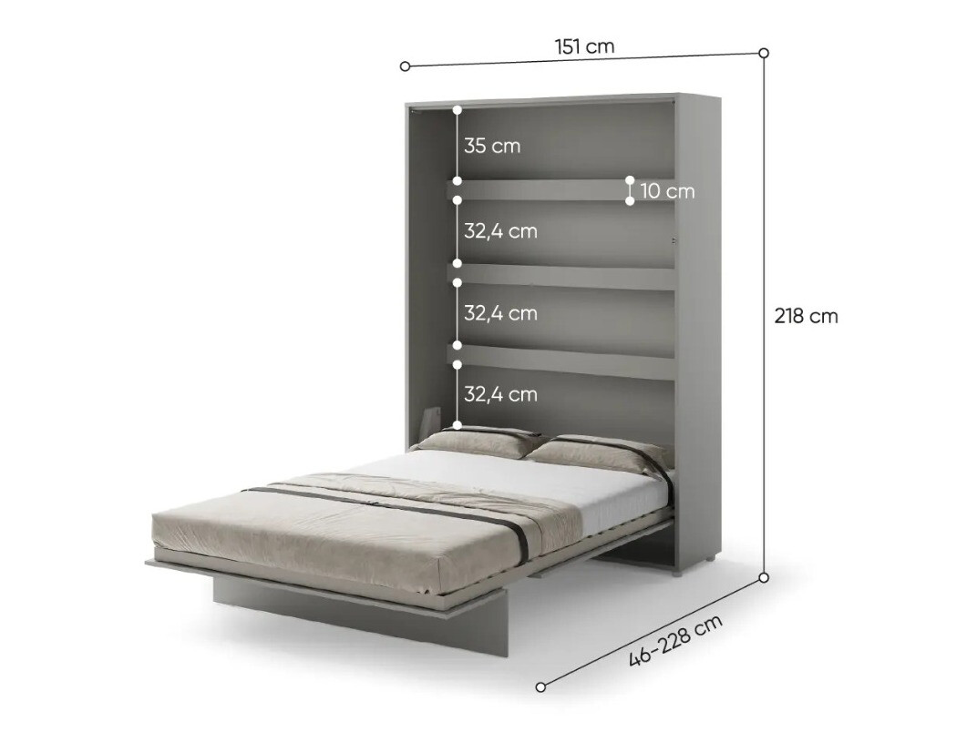 Muurbed Concept Pro Lenart Levfere 102 (Grijs)