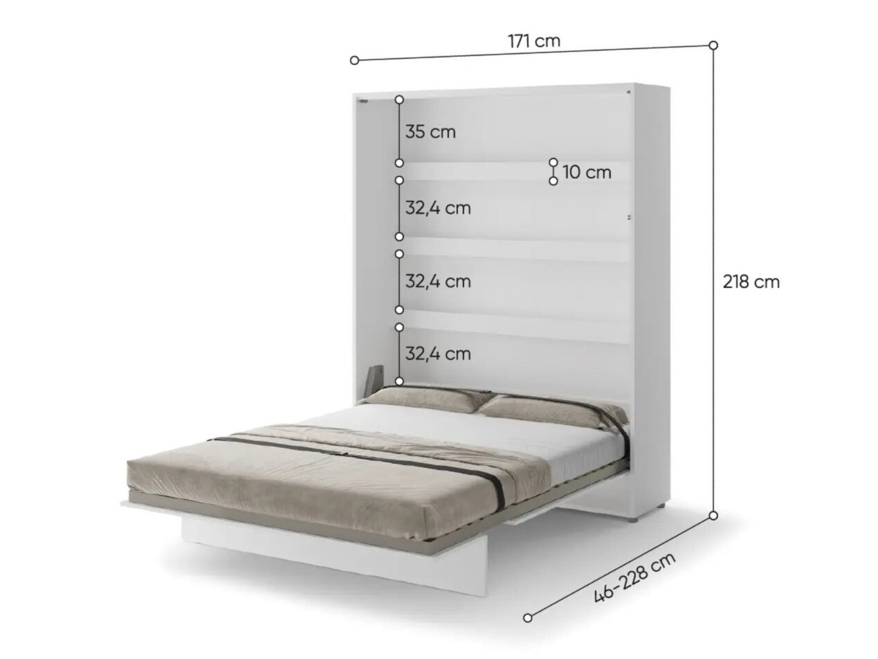 Muurbed Concept Pro Lenart (Wit)