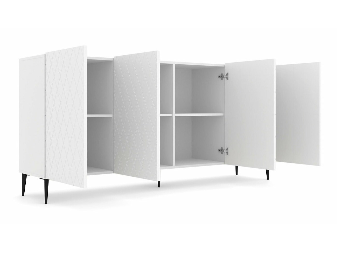 Dressoir Melmoro 109 (Wit + Zwart)