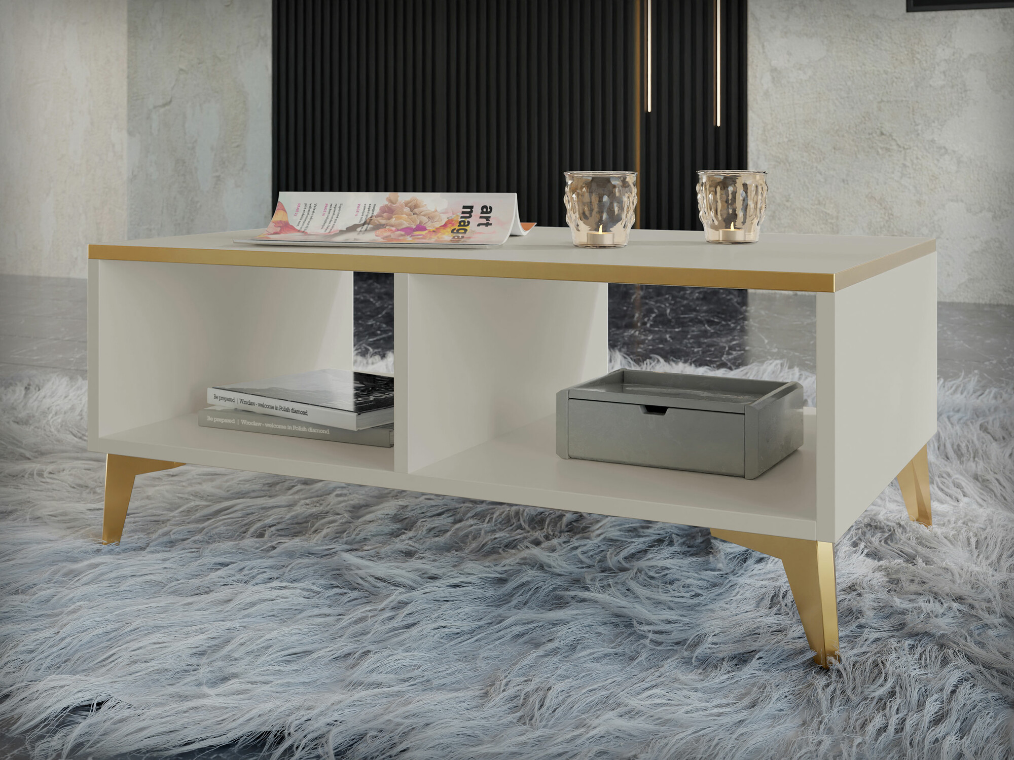 Salontafel Comfivo Virfera 104 (Beige)