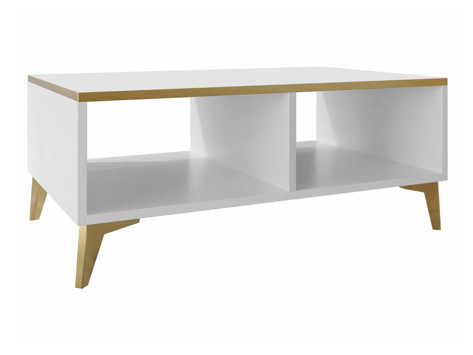 Woonkamerset Comfivo Virfera 106 (Wit + Glanzend wit)