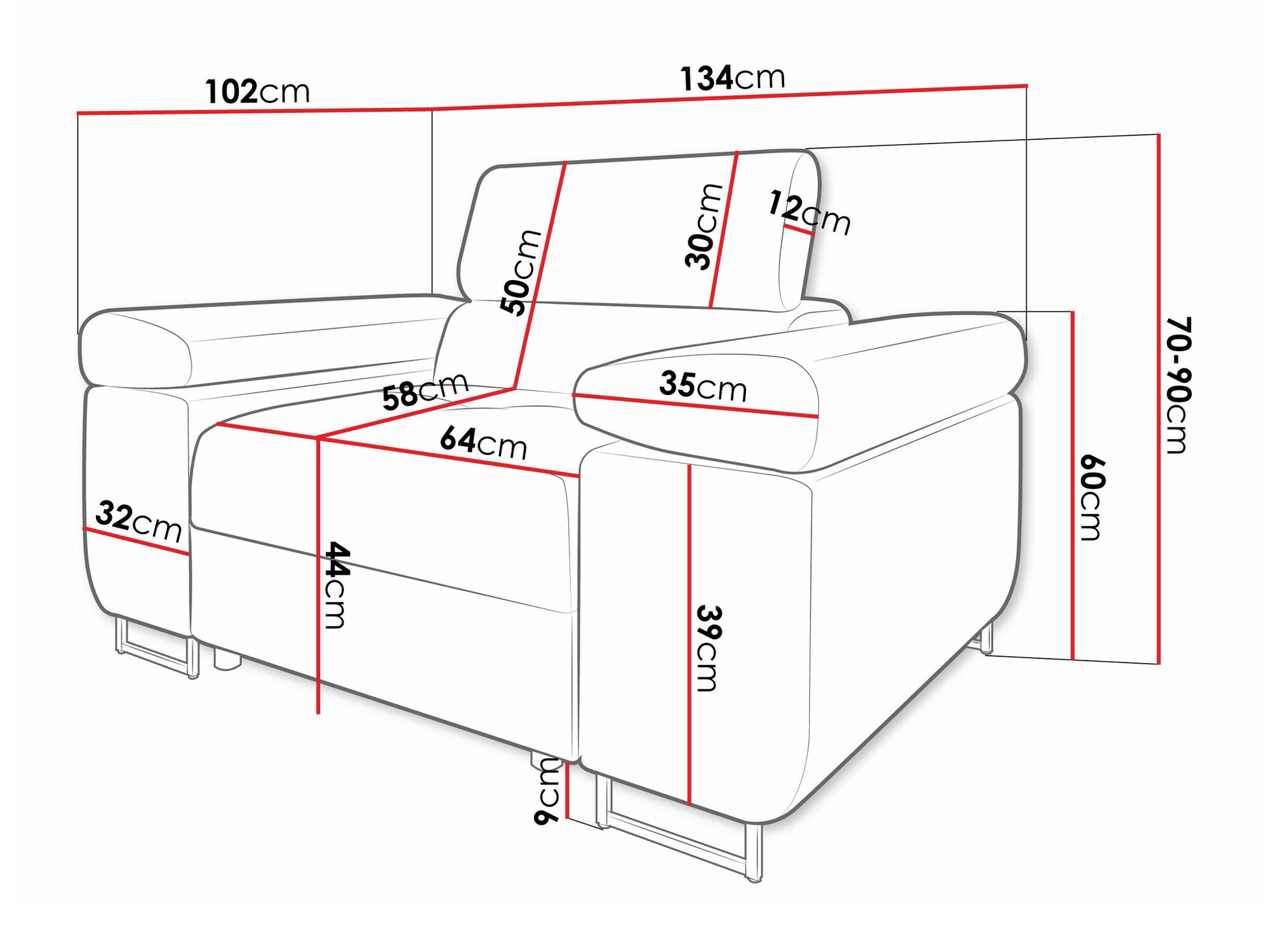 Fauteuil Comfivo Eliferu 106 (Flow 09)