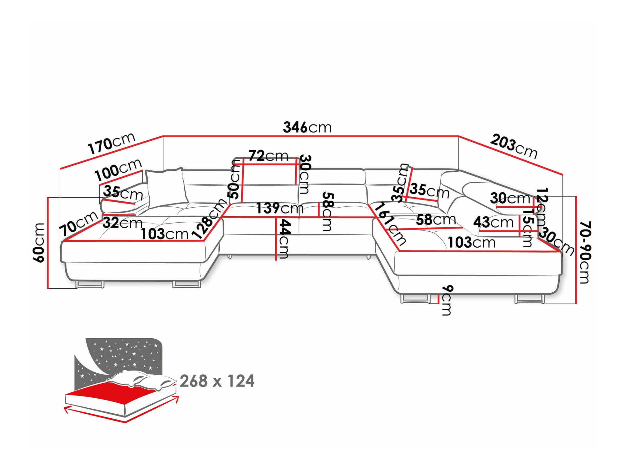 Hoekbank Comfivo Eliferu 103 (Flow 09)