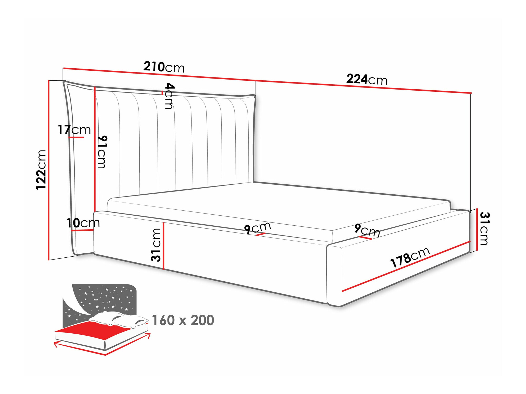 Bed Comfivo 382 (Kronos 22)