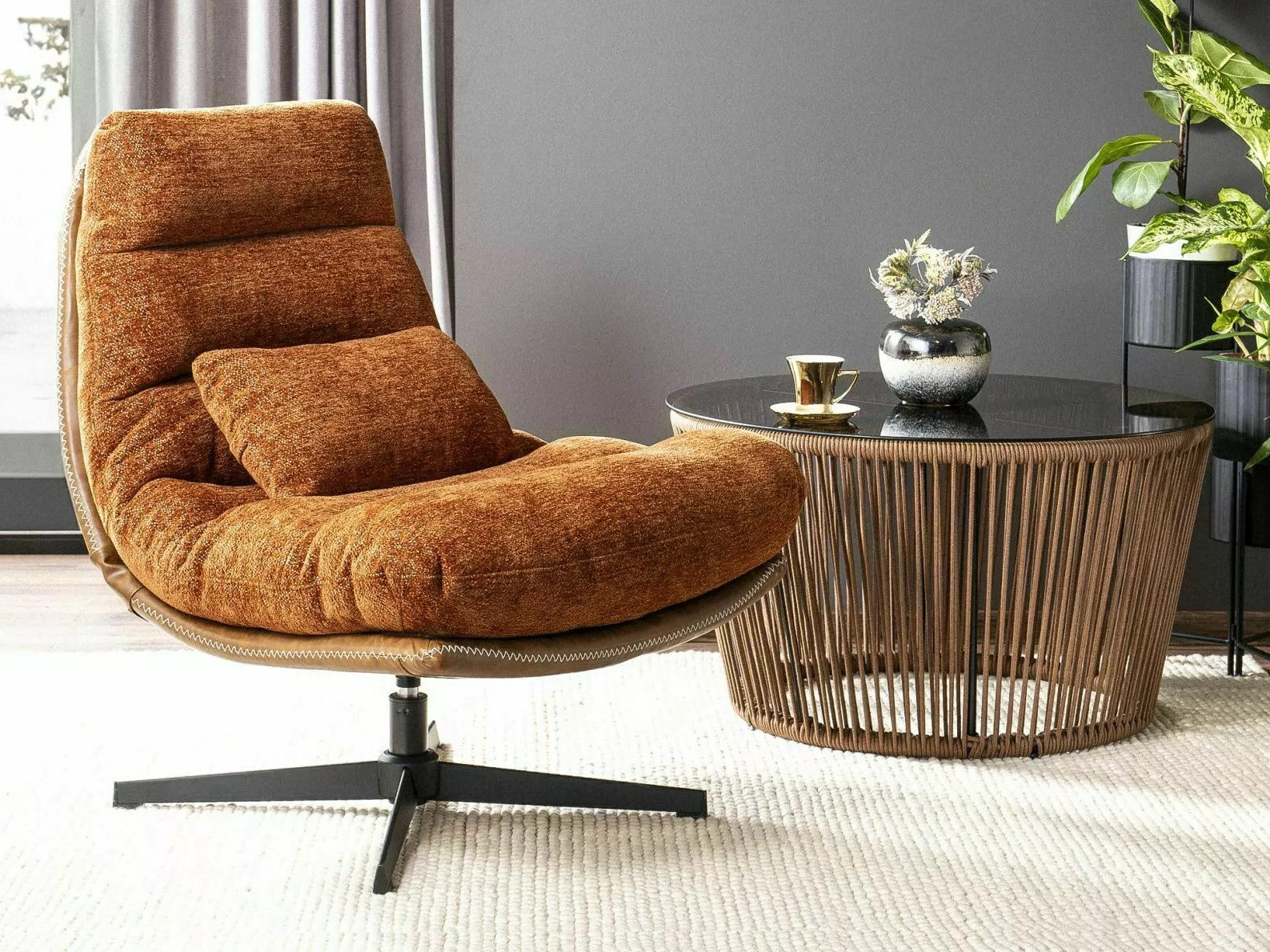 Fauteuil Detroit 508 (Donker oranje)