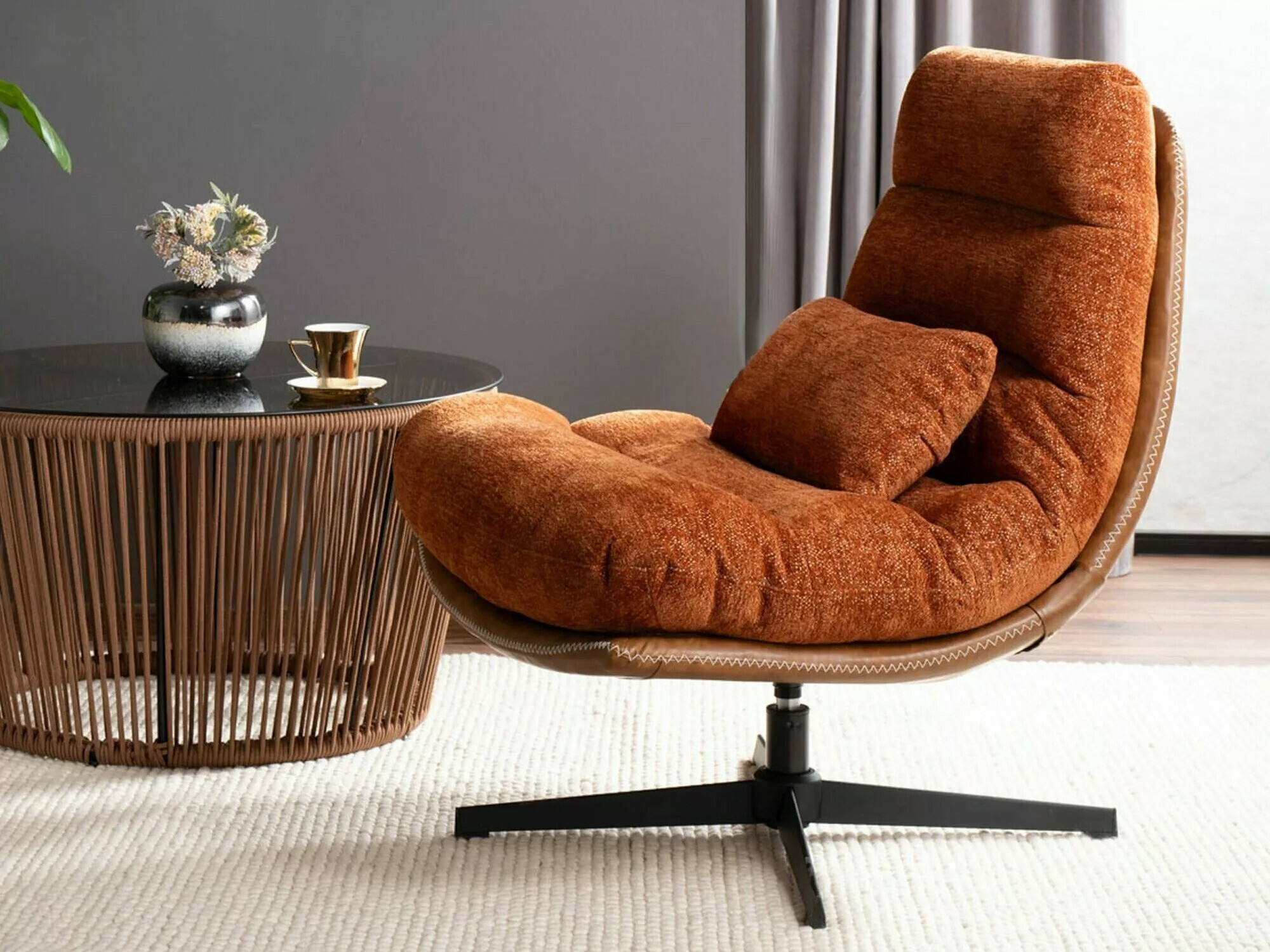 Fauteuil Detroit 508 (Donker oranje)