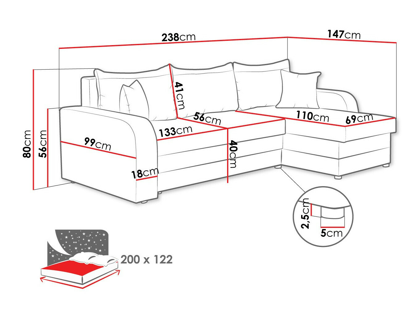 Hoekbank Comfivo 203 (Poso 22)