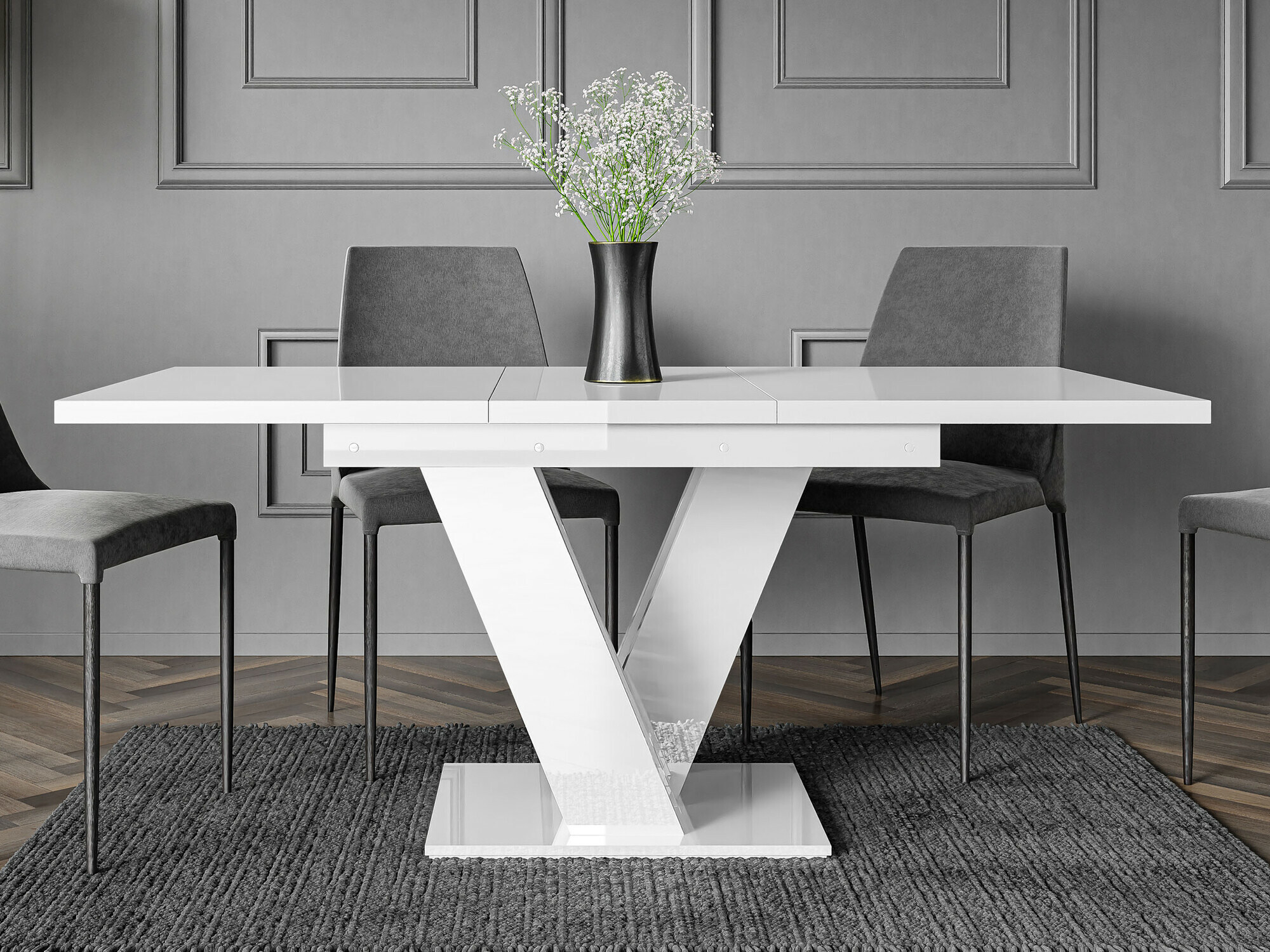 Tafel Goodyear 104 (Glanzend wit)