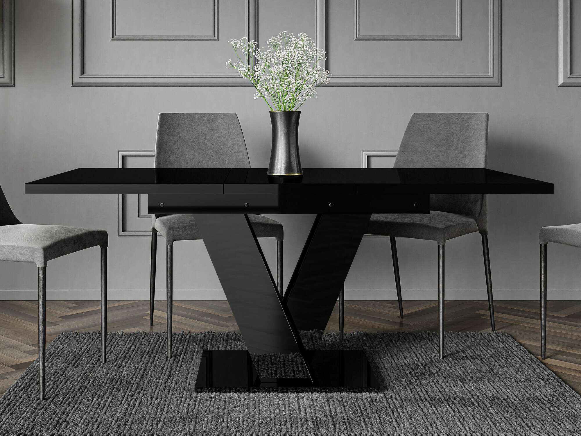 Tafel Goodyear 104 (Glanzend zwart)