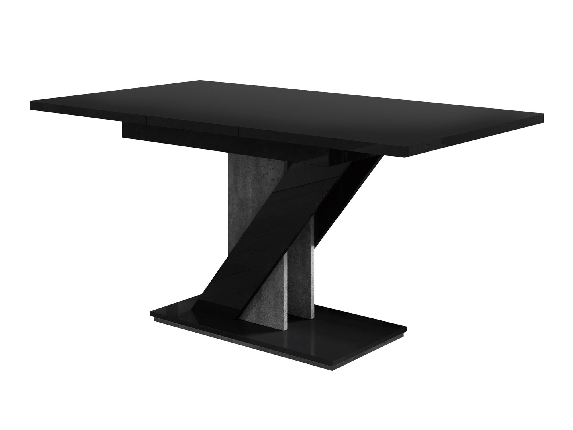 Tafel Goodyear 105 (Glanzend zwart + Beton)