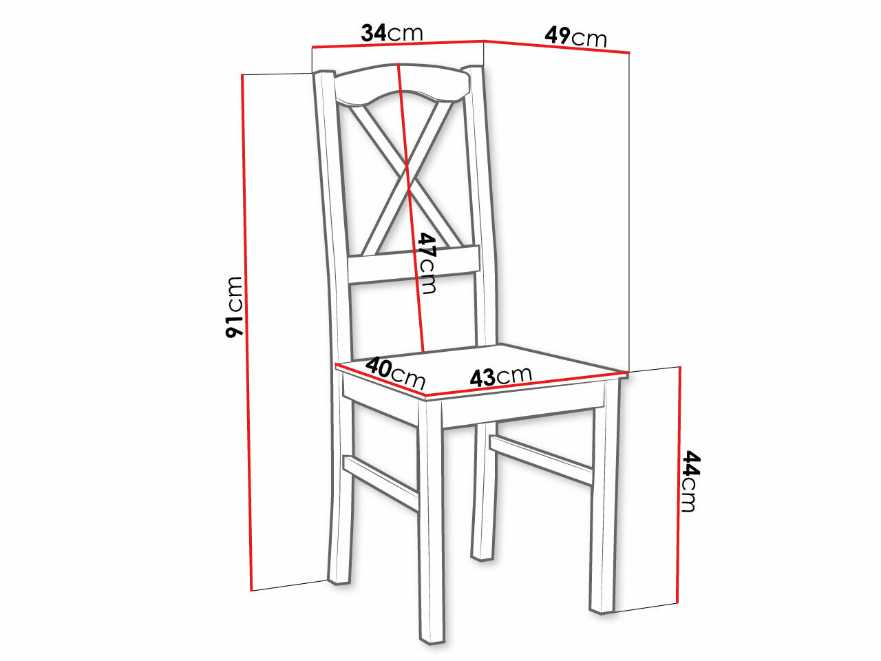 Stoel Victorville 138 (Zwart)