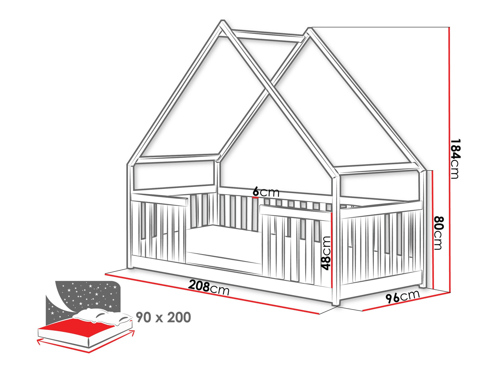 Bed Vista 114 (Grenen)