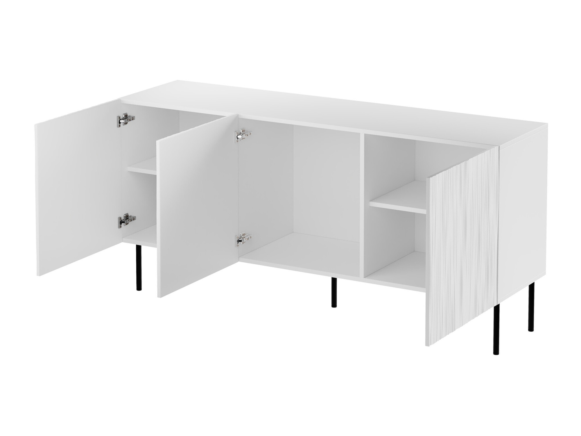 Dressoir Lorelbo 100 (Zwart + Gouden)