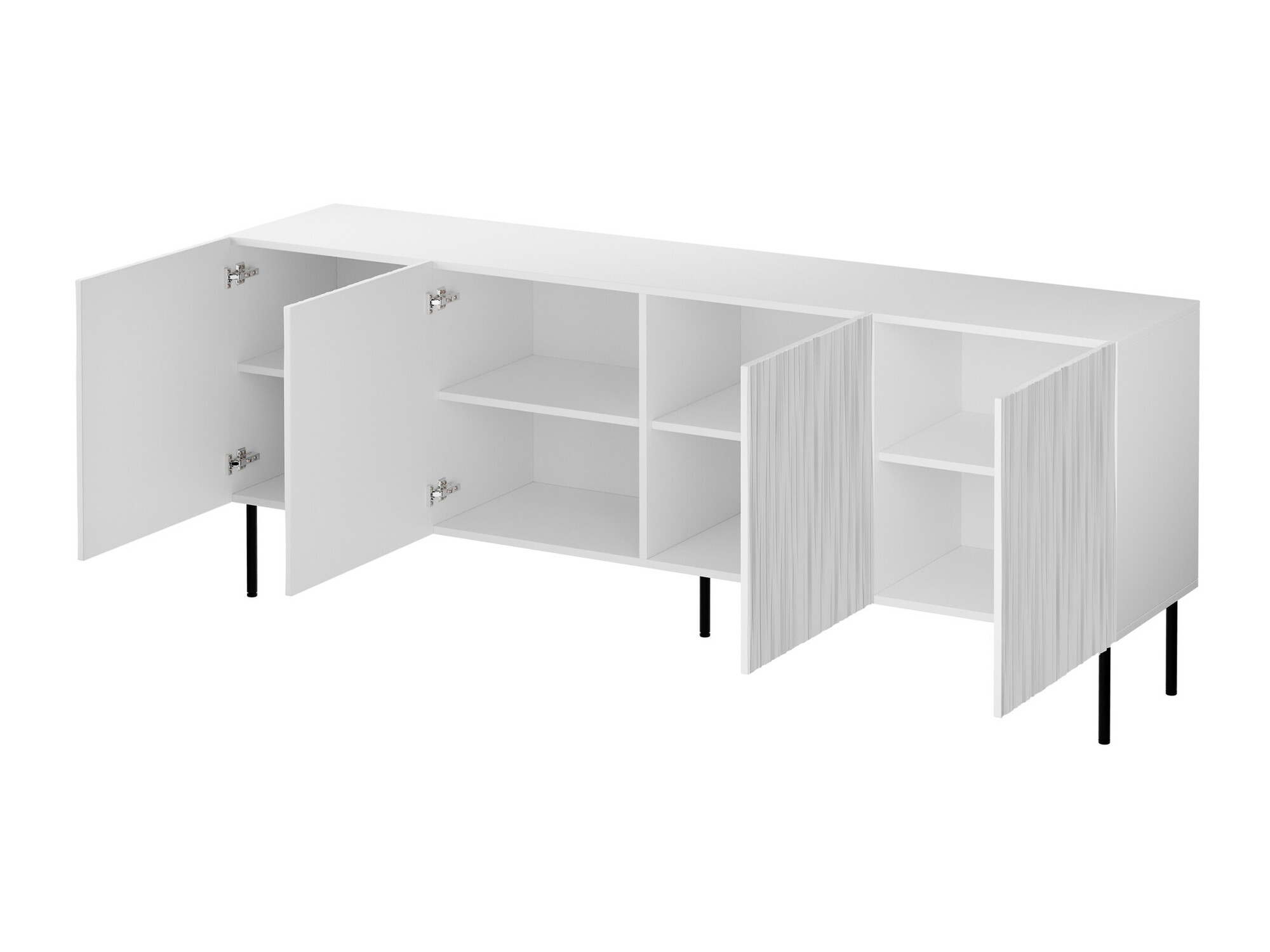 Dressoir Lorelbo 101 (Wotan eik + Zwart)