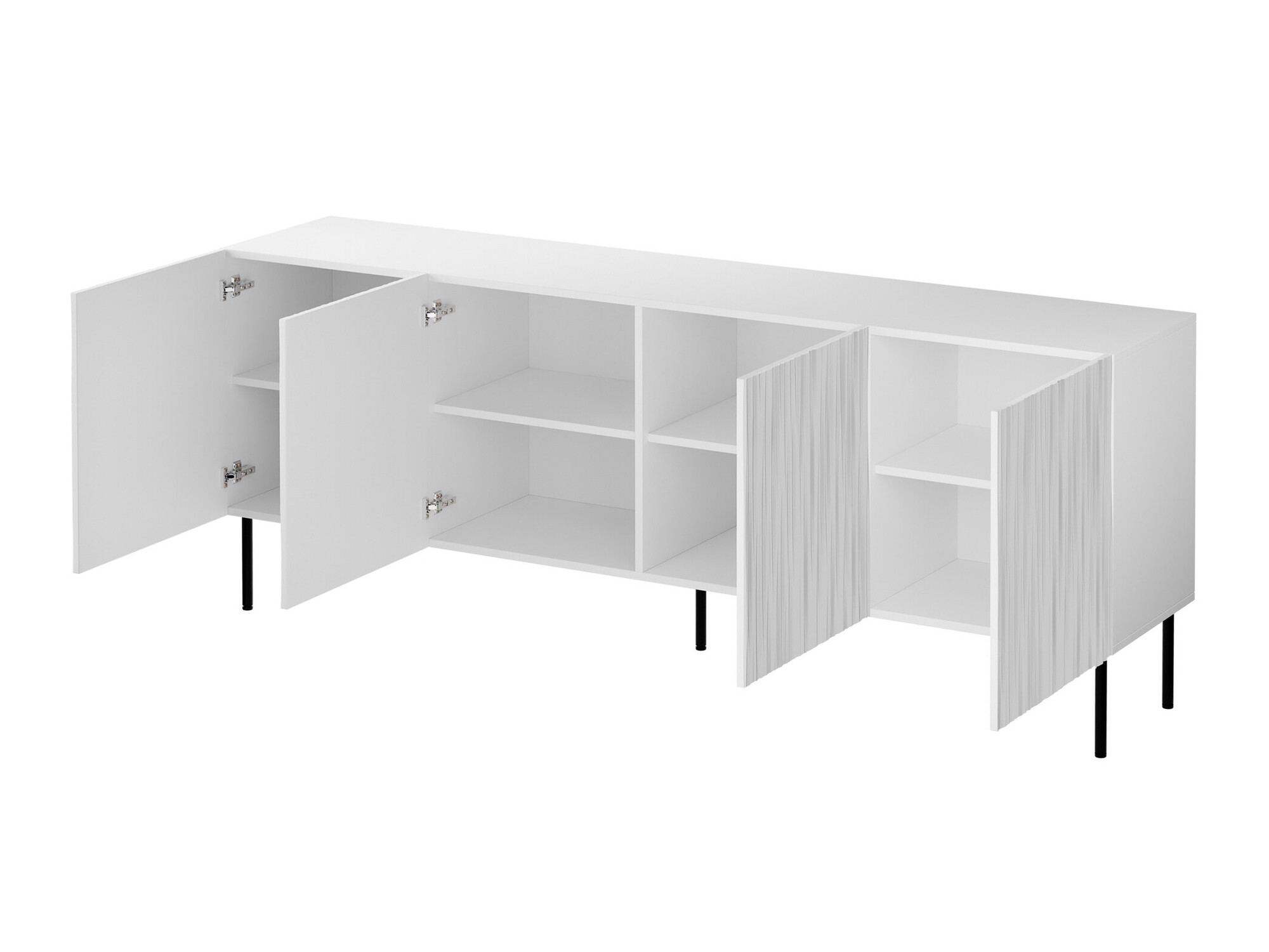 Dressoir Lorelbo 101 (Zwart + Gouden)