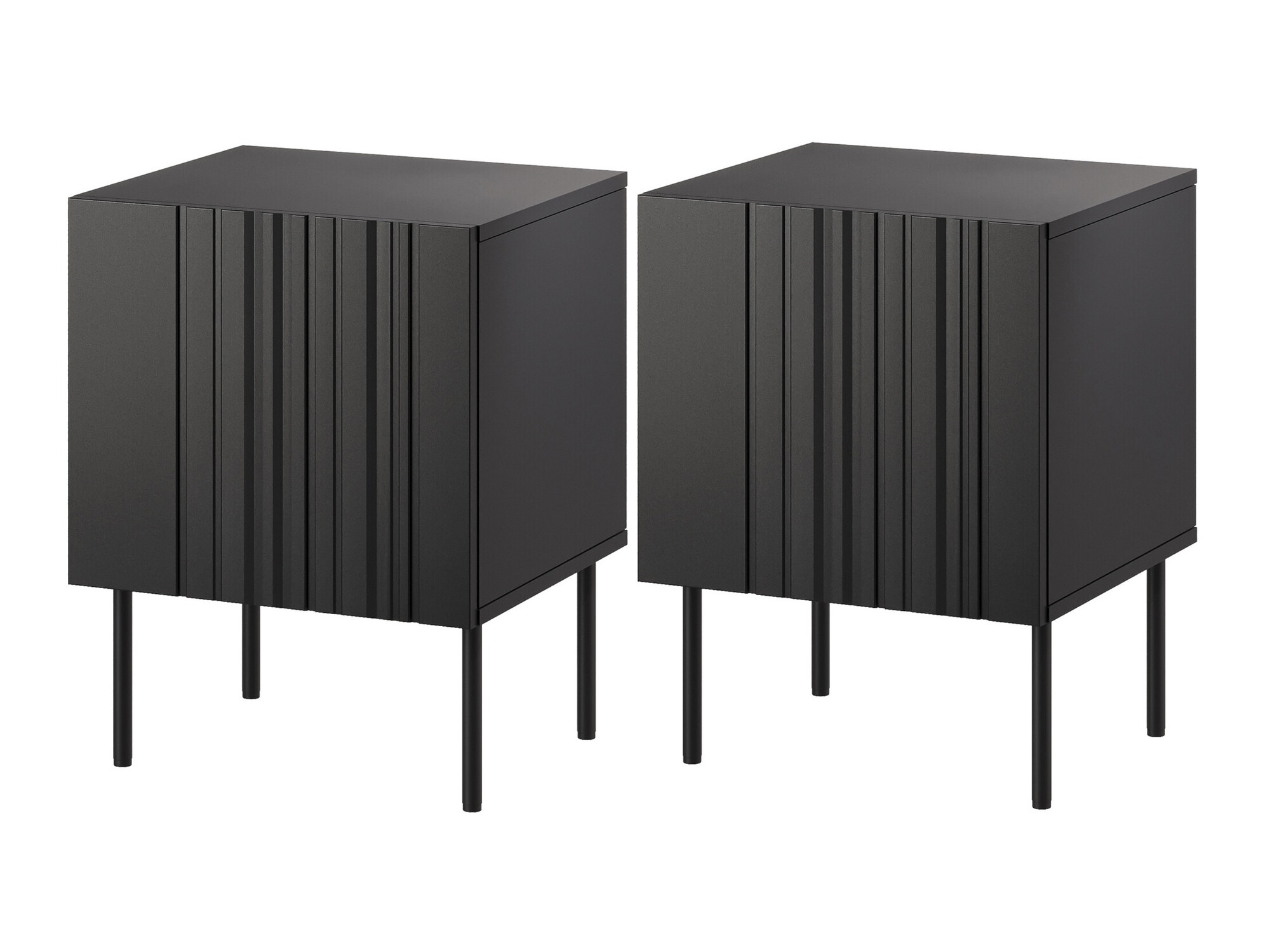 Een set nachtkastjes Evavese 104 (Zwart)