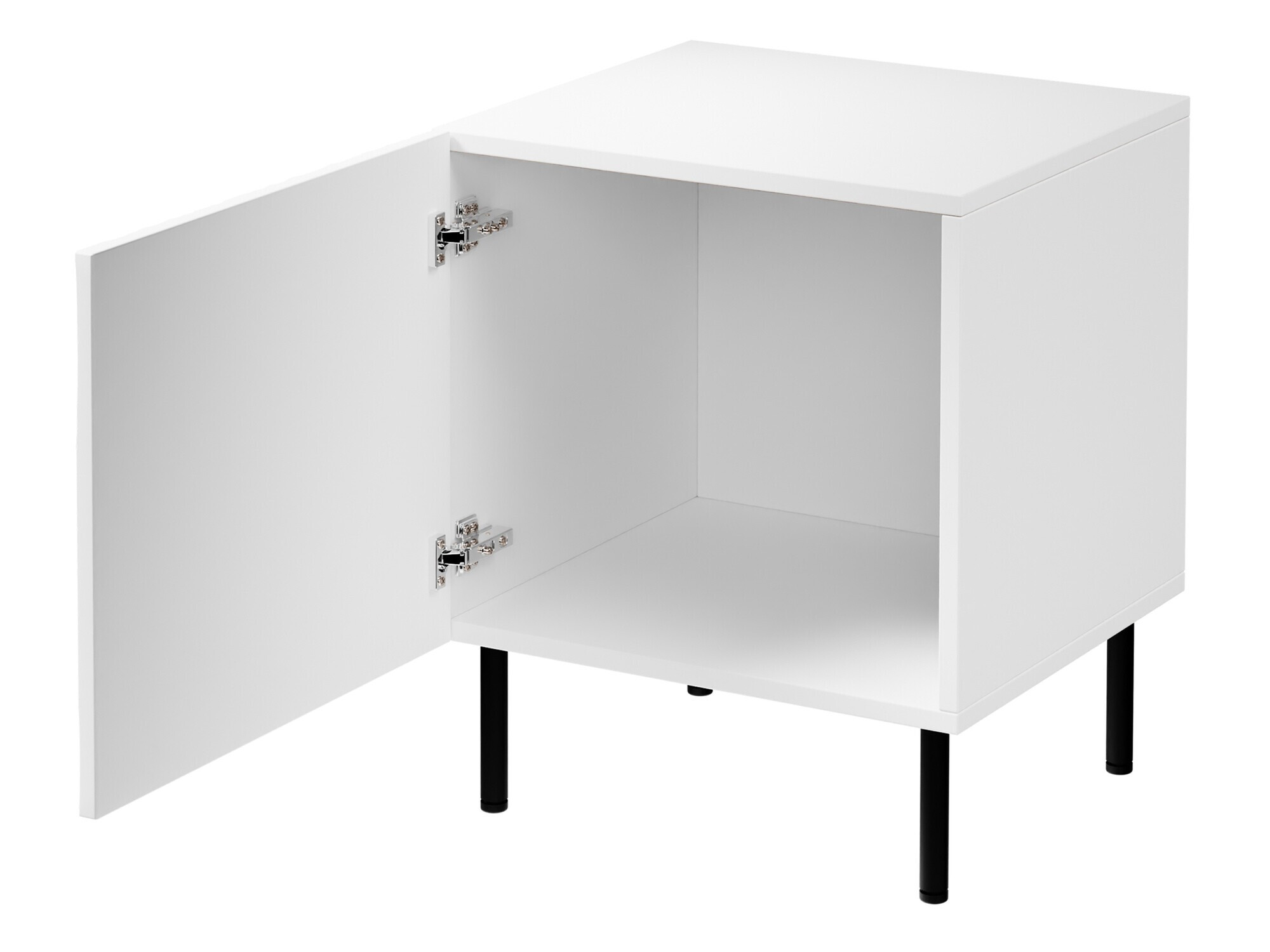 Een set nachtkastjes Lorelbo 102 (Wit + Zwart)