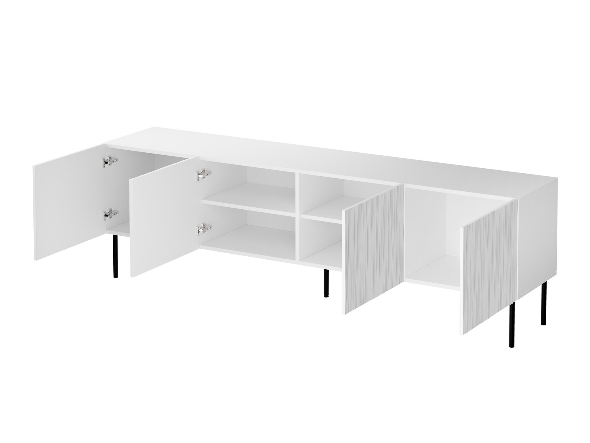 TV-meubel Lorelbo 103 (Wotan eik + Zwart)