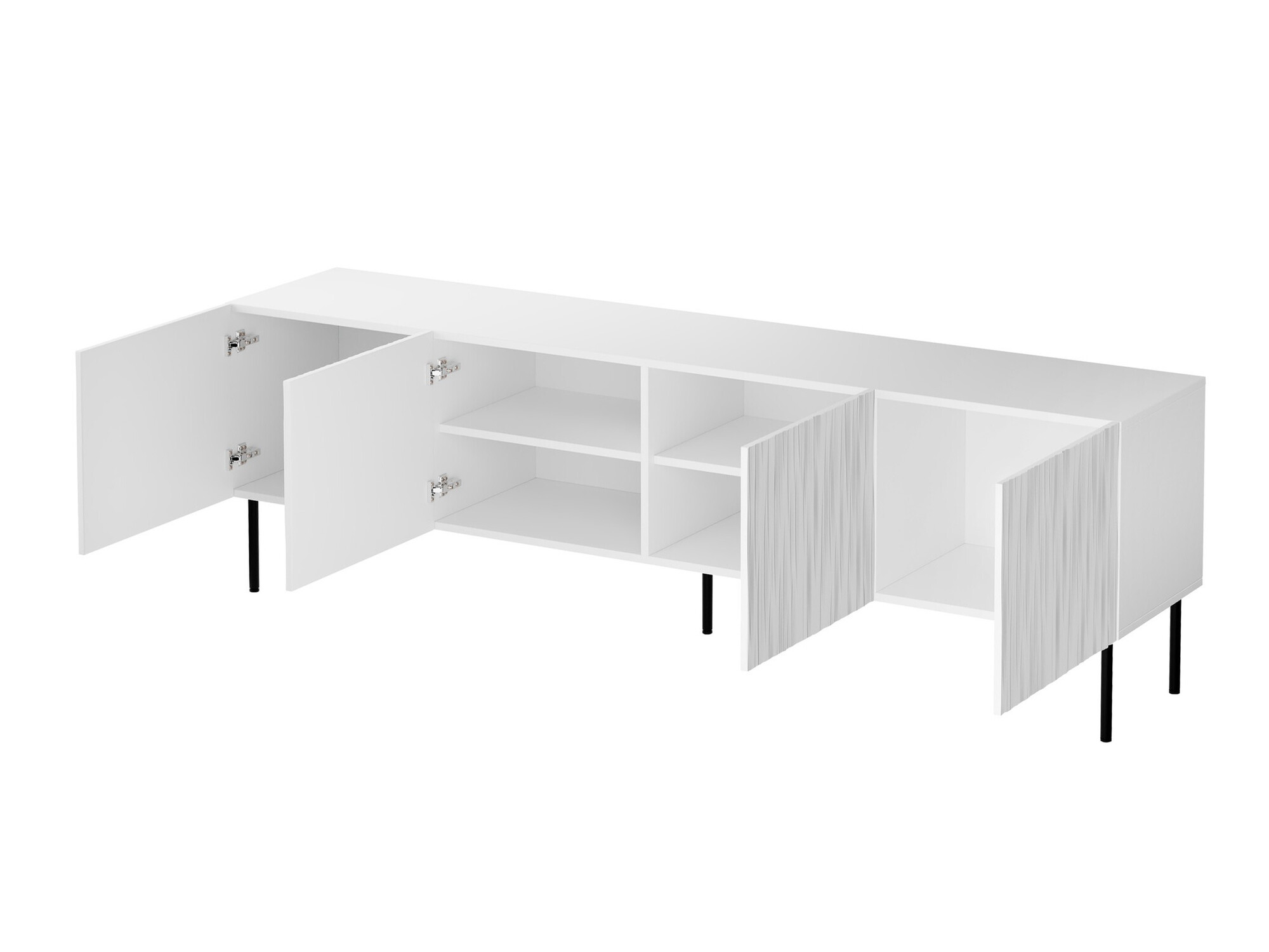 Woonkamerset Lorelbo 104 (Wotan eik + Zwart)