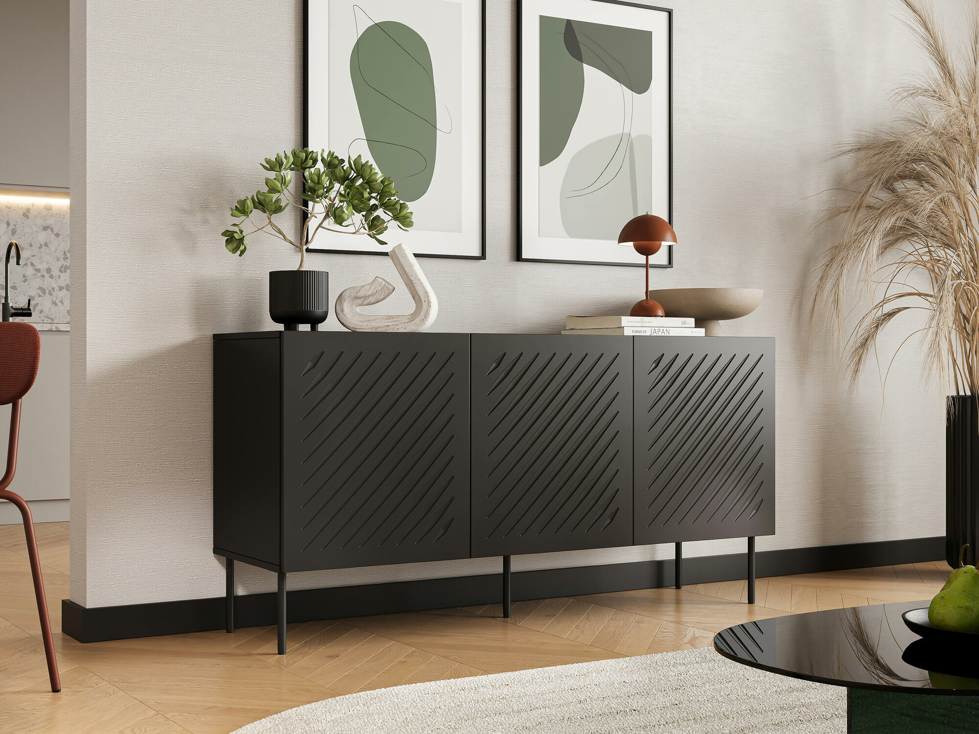 Dressoir Tolfelo 100 (Zwart)