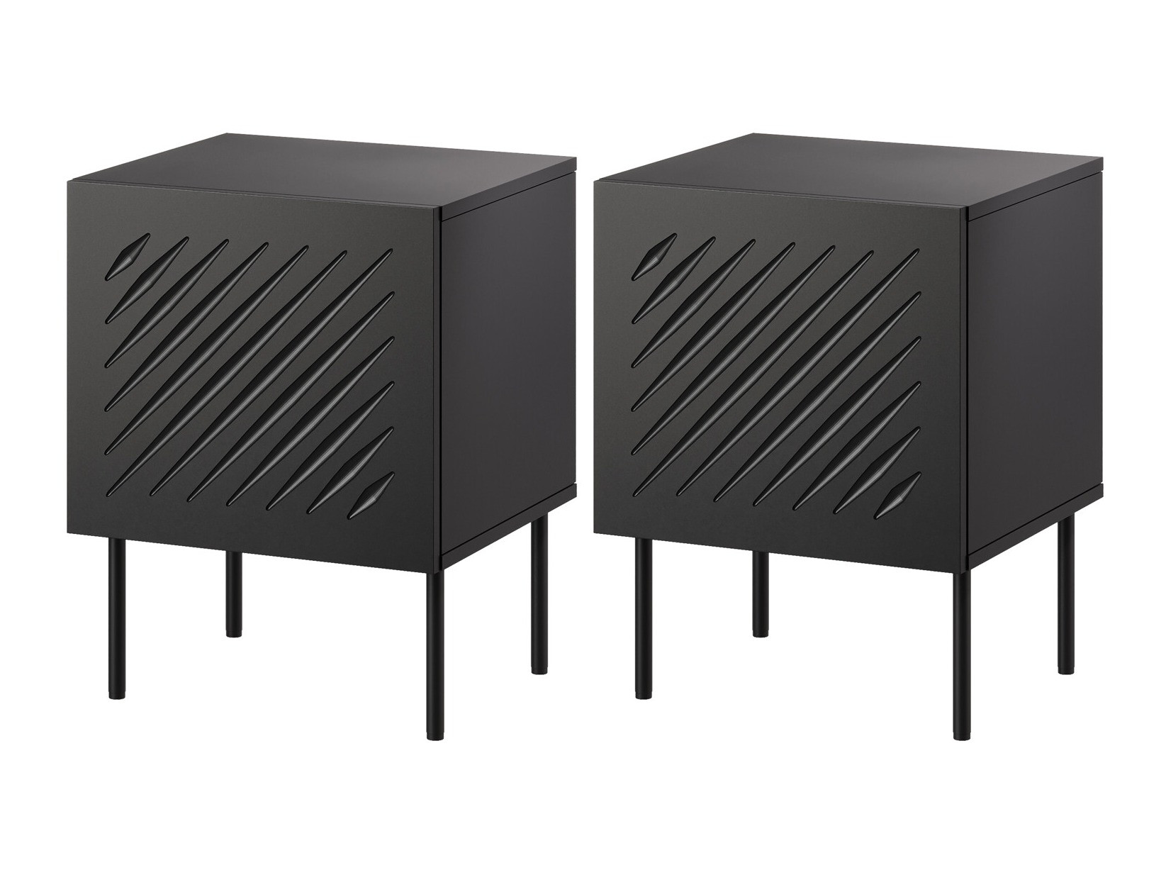 Een set nachtkastjes Tolfelo 104 (Zwart)
